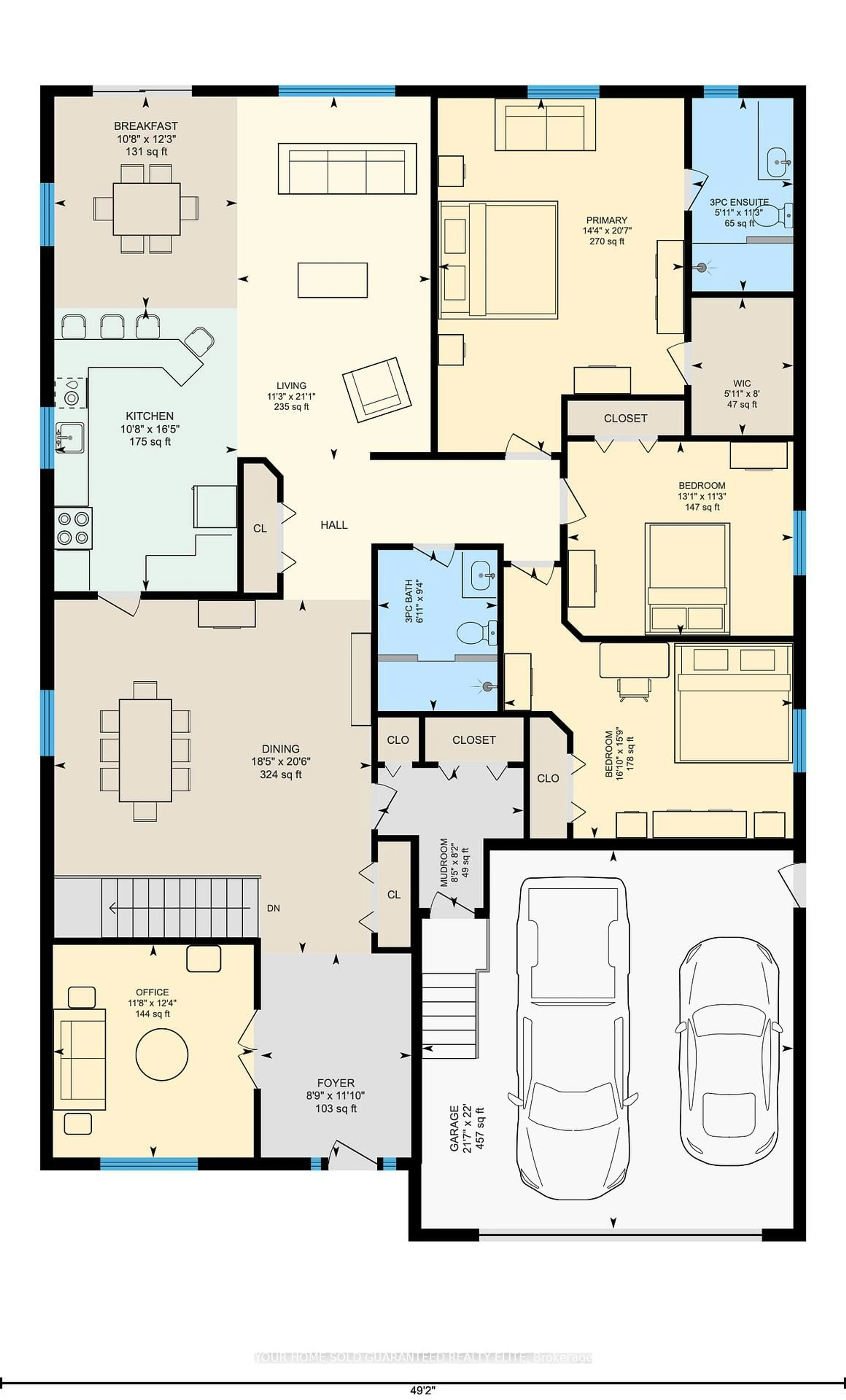 Floor plan for 138 Rock St, West Lincoln Ontario L0R 2A0