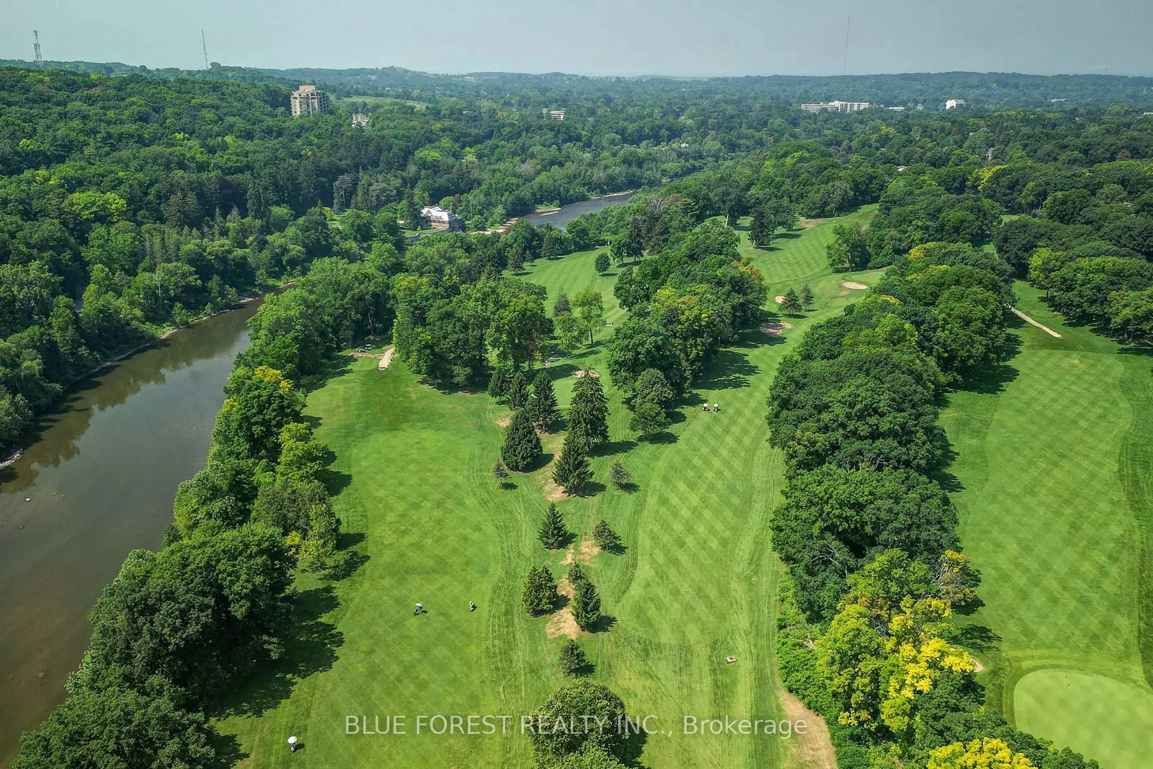 A pic from outside/outdoor area/front of a property/back of a property/a pic from drone, forest/trees view for 800 SPRINGBANK Dr, London South Ontario N6K 1A4