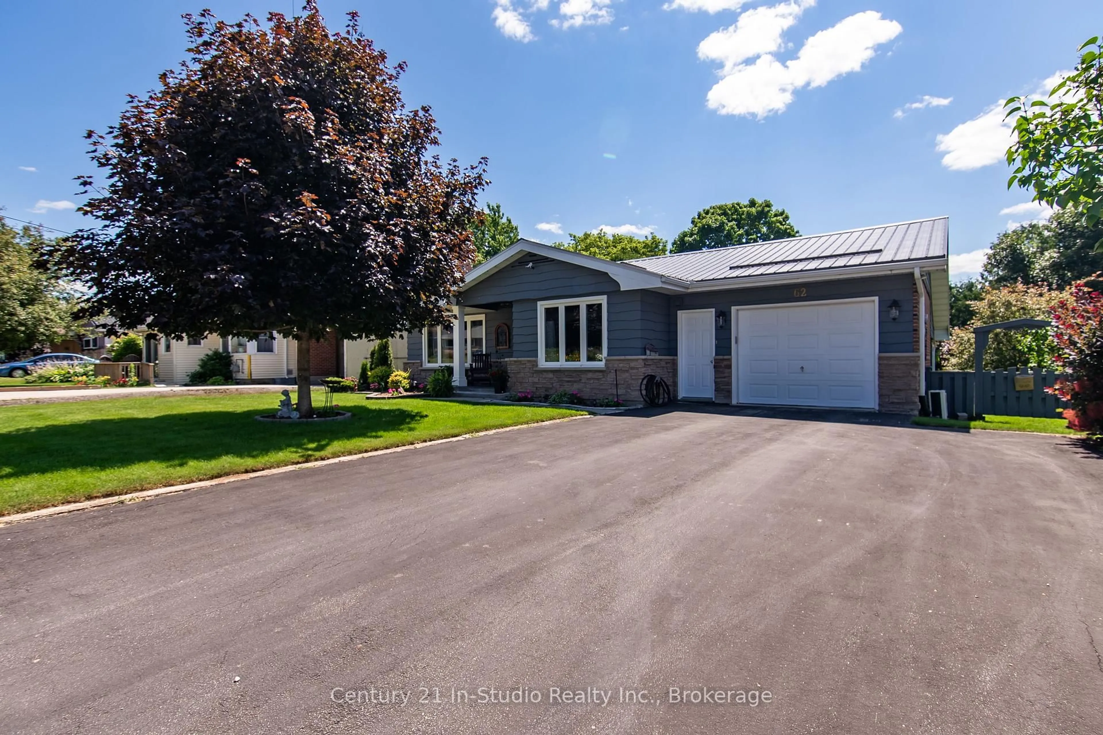 A pic from outside/outdoor area/front of a property/back of a property/a pic from drone, street for 62 Edith Ave, Grey Highlands Ontario N0C 1H0