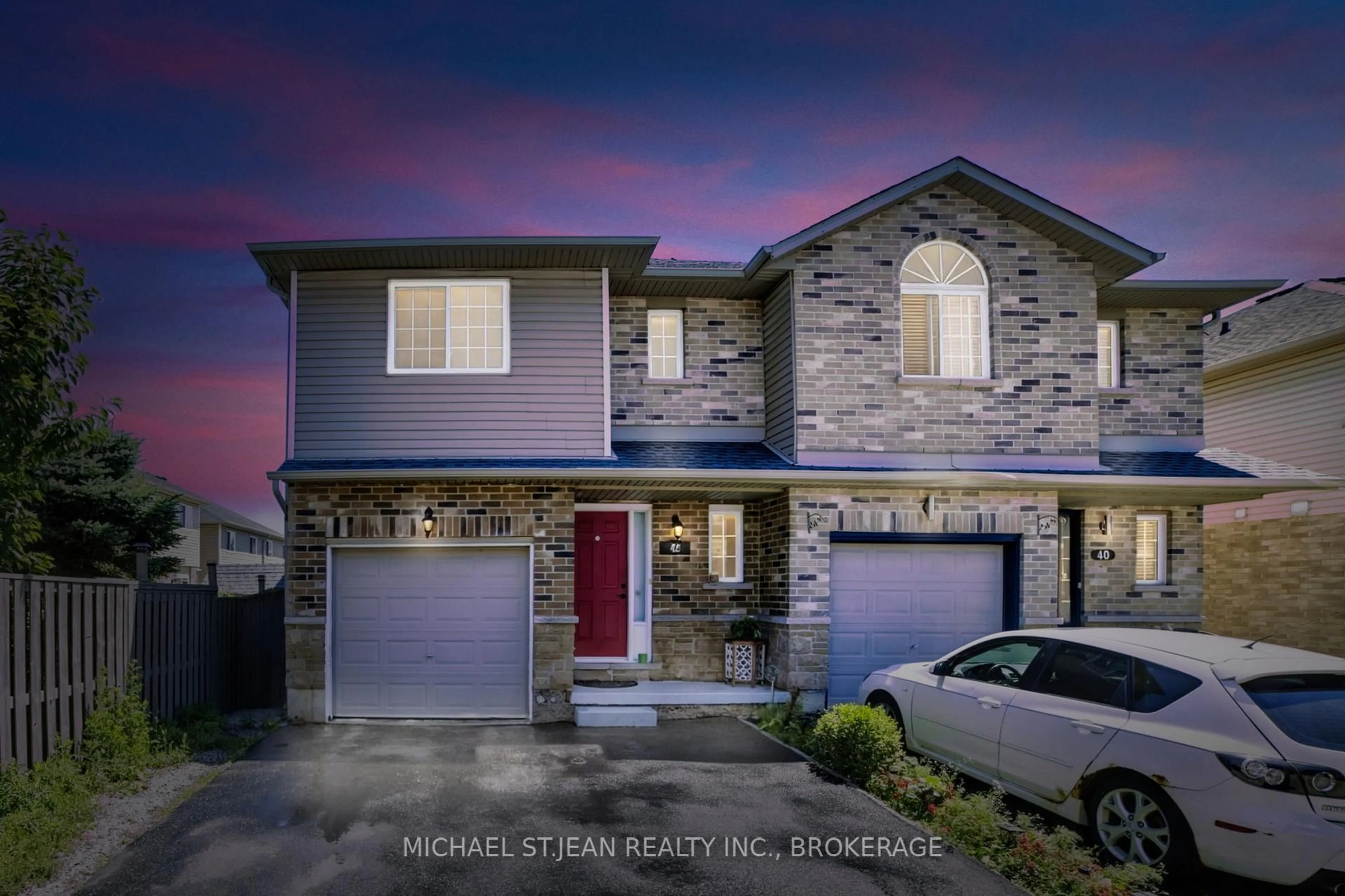 Home with vinyl exterior material, street for 42 Vennio Lane, Hamilton Ontario L9B 2Y6