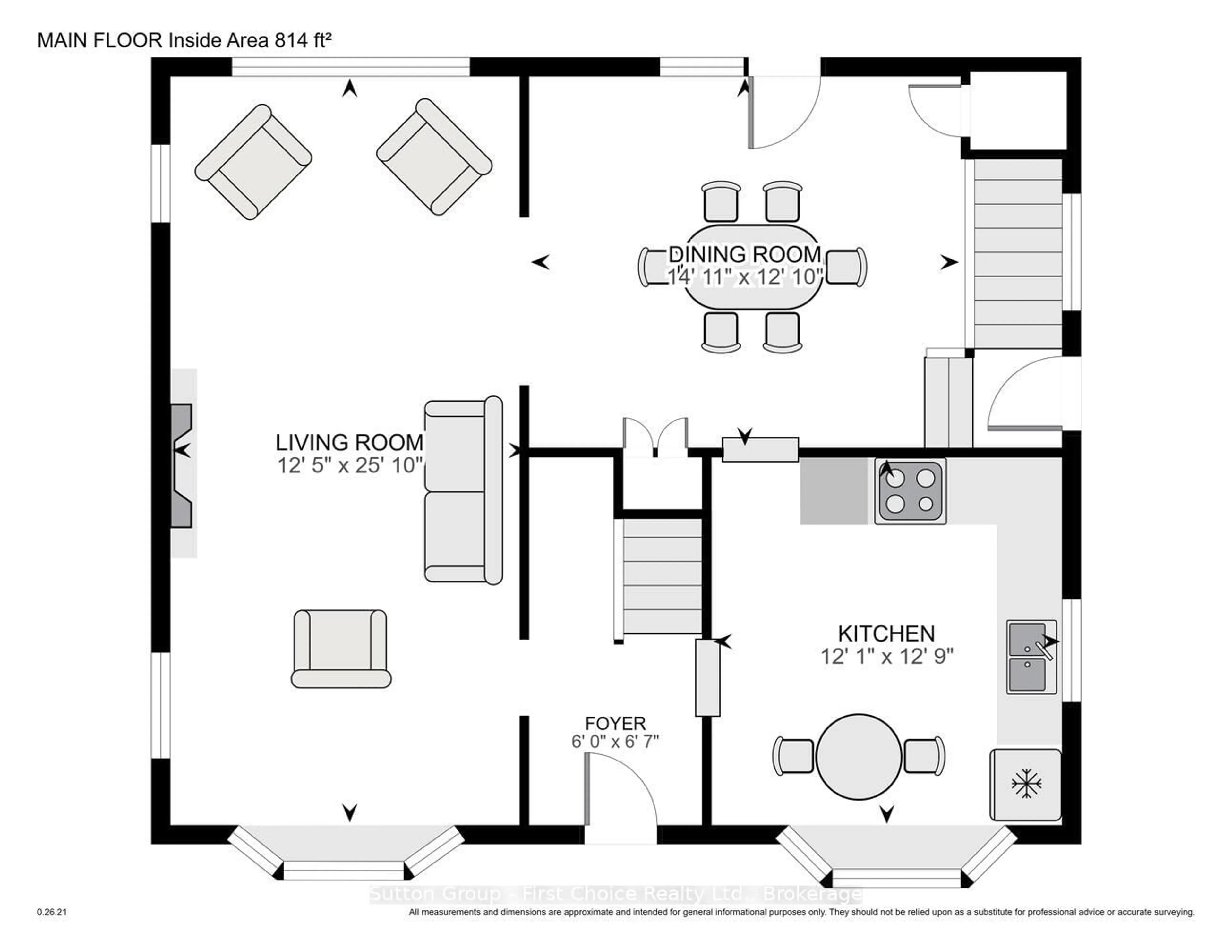 Floor plan for 270 Devon St, Stratford Ontario N5A 2Z9