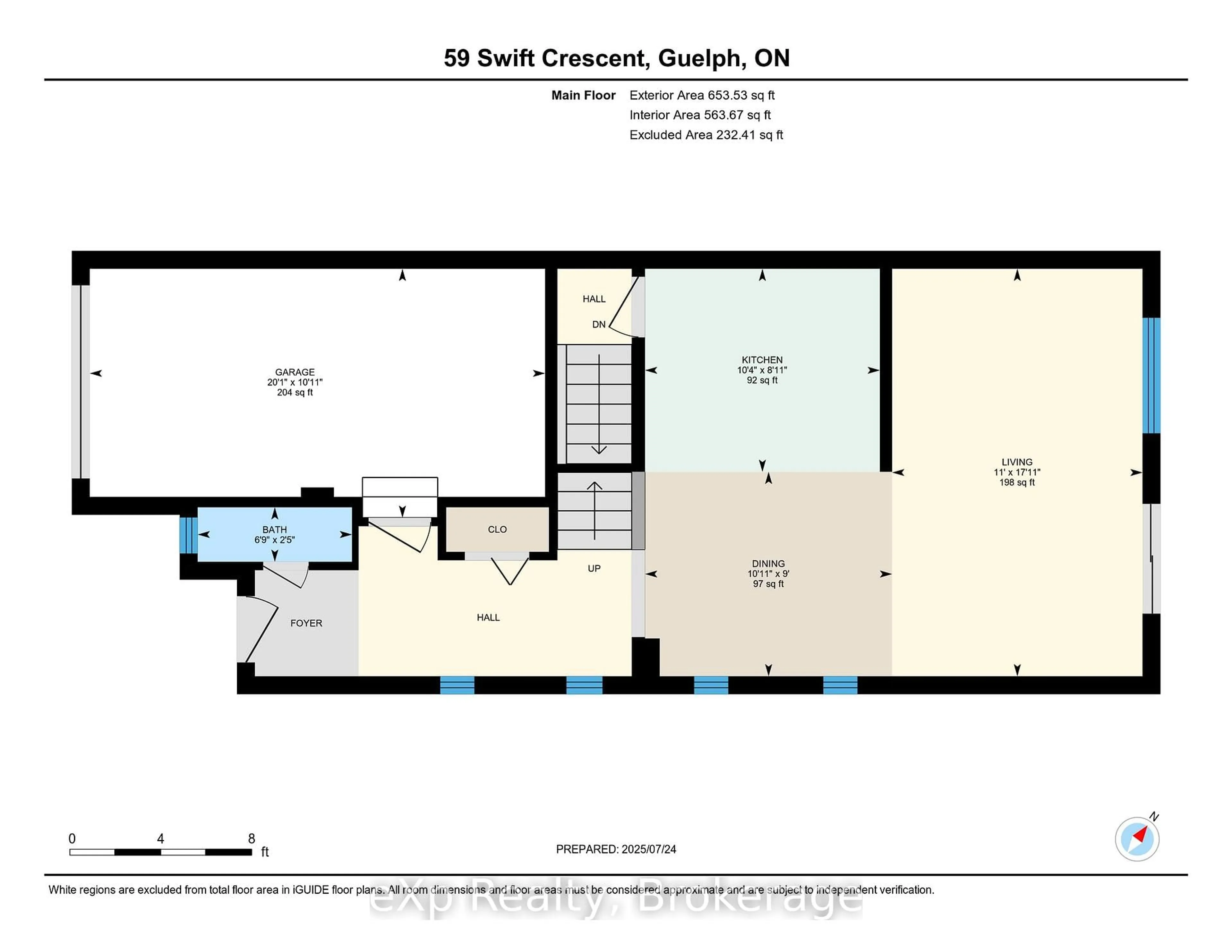 Floor plan for 59 Swift Cres, Guelph Ontario N1E 7J3