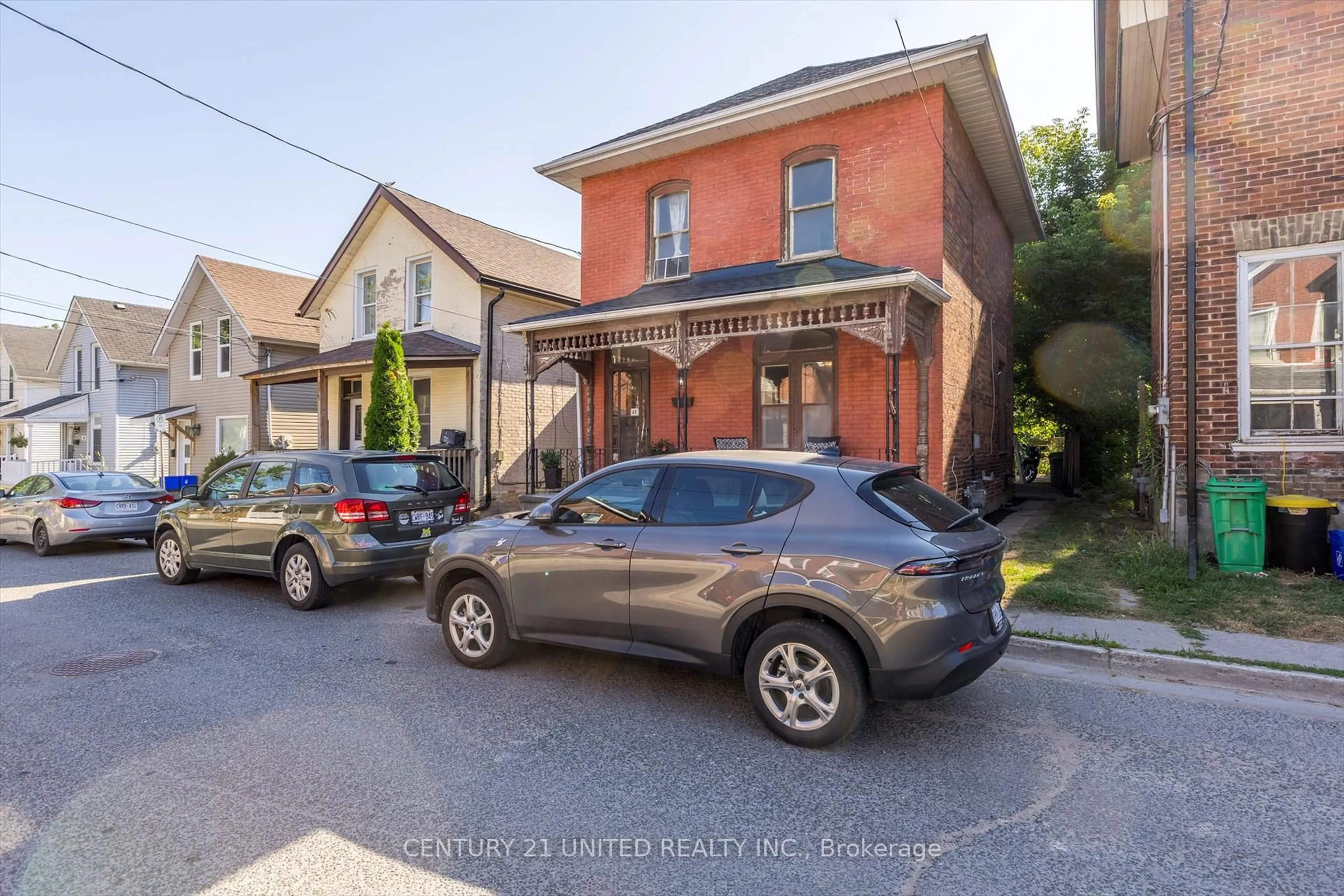 A pic from outside/outdoor area/front of a property/back of a property/a pic from drone, street for 45 Lafayette Ave, Peterborough Central Ontario K9J 5C1