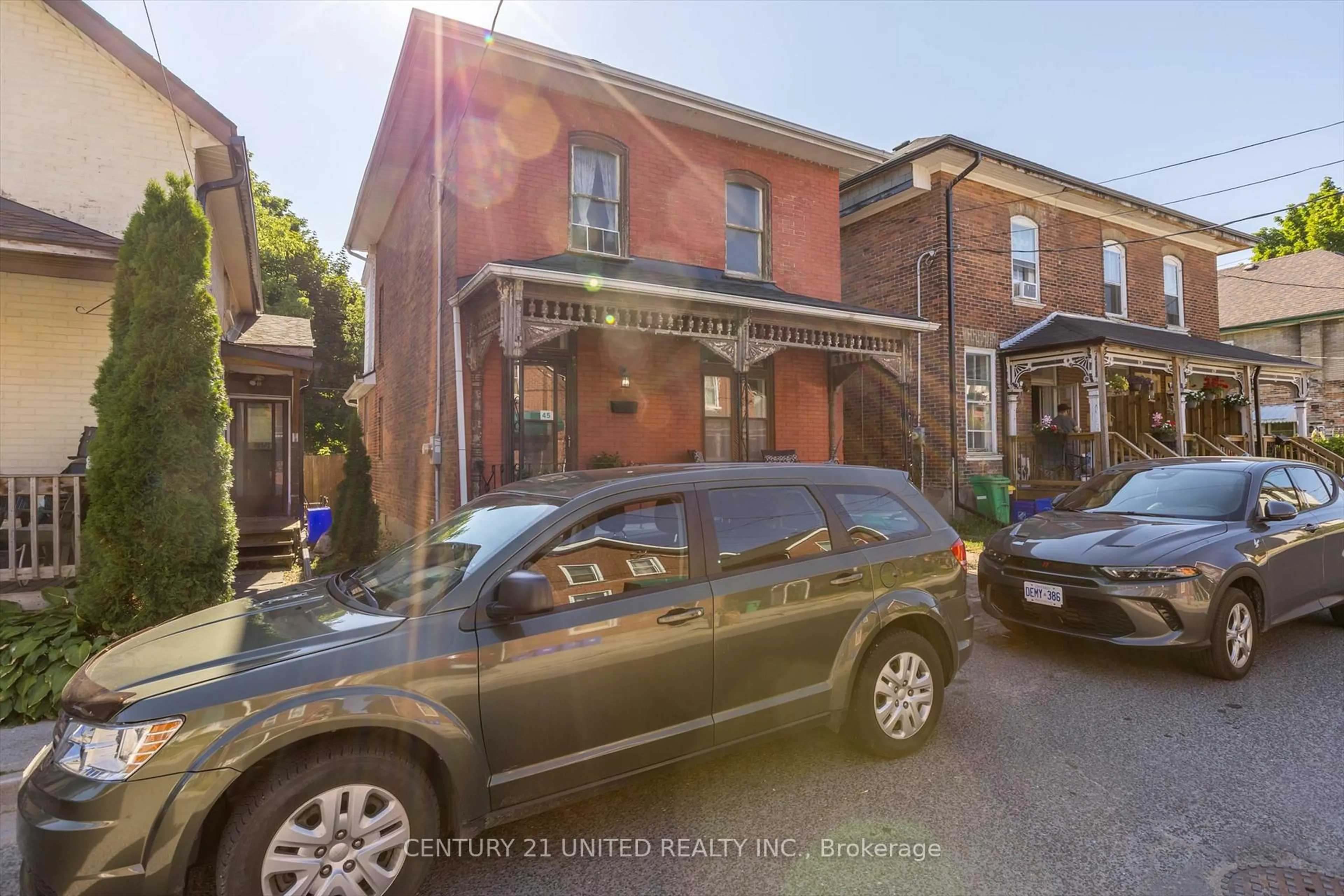A pic from outside/outdoor area/front of a property/back of a property/a pic from drone, street for 45 Lafayette Ave, Peterborough Central Ontario K9J 5C1