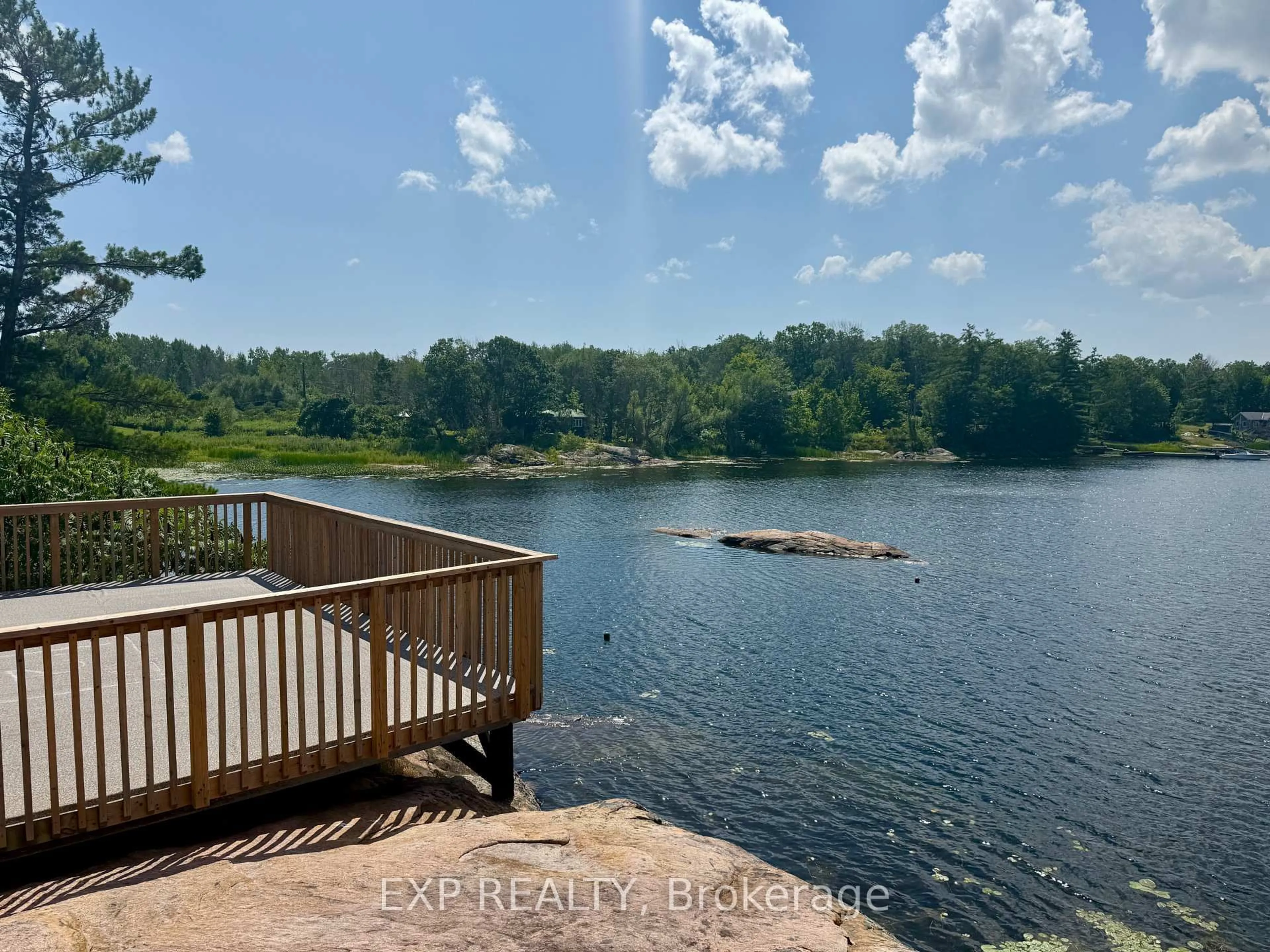 A pic from outside/outdoor area/front of a property/back of a property/a pic from drone, water/lake/river/ocean view for 91A Tobys Rd, Georgian Bay Ontario L0K 1S0