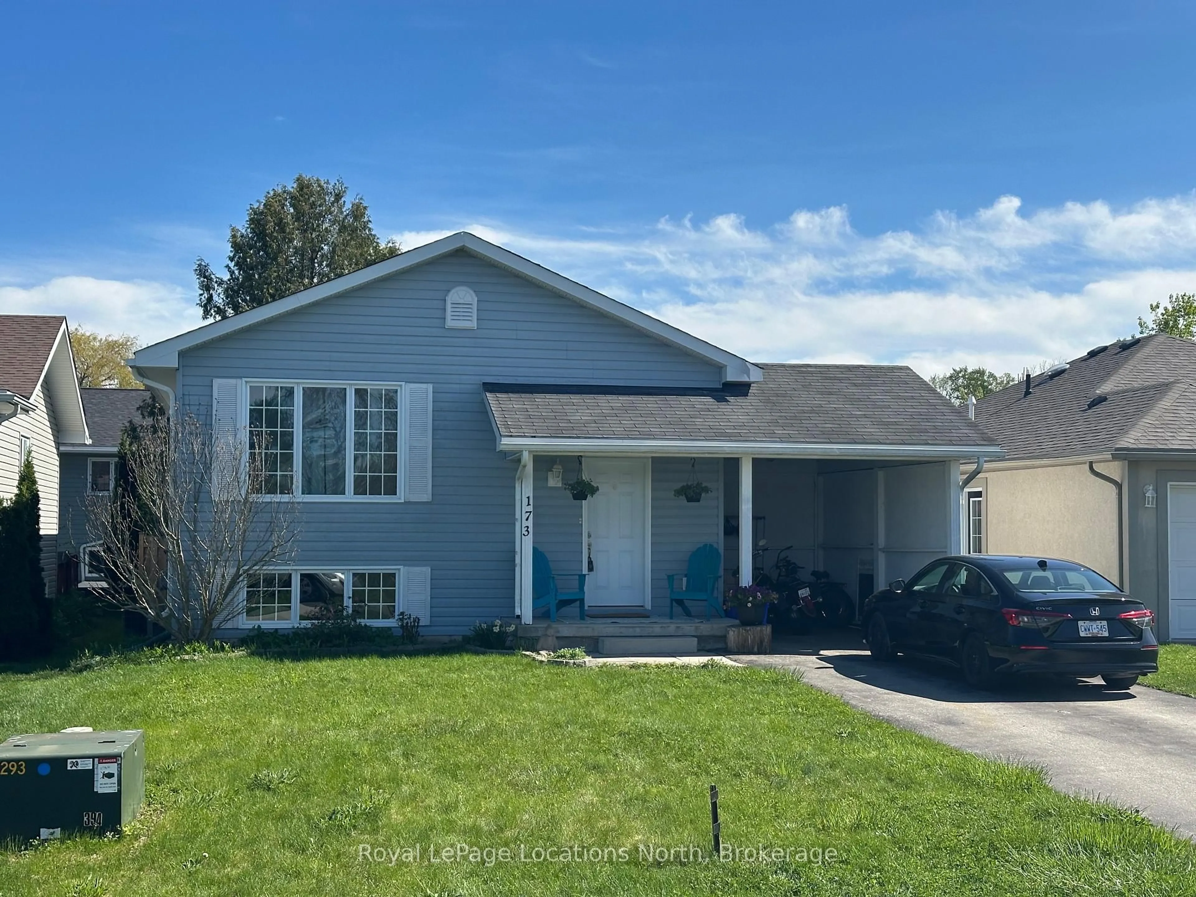 Home with vinyl exterior material, street for 173 Albert St #3, Meaford Ontario N4L 1T8