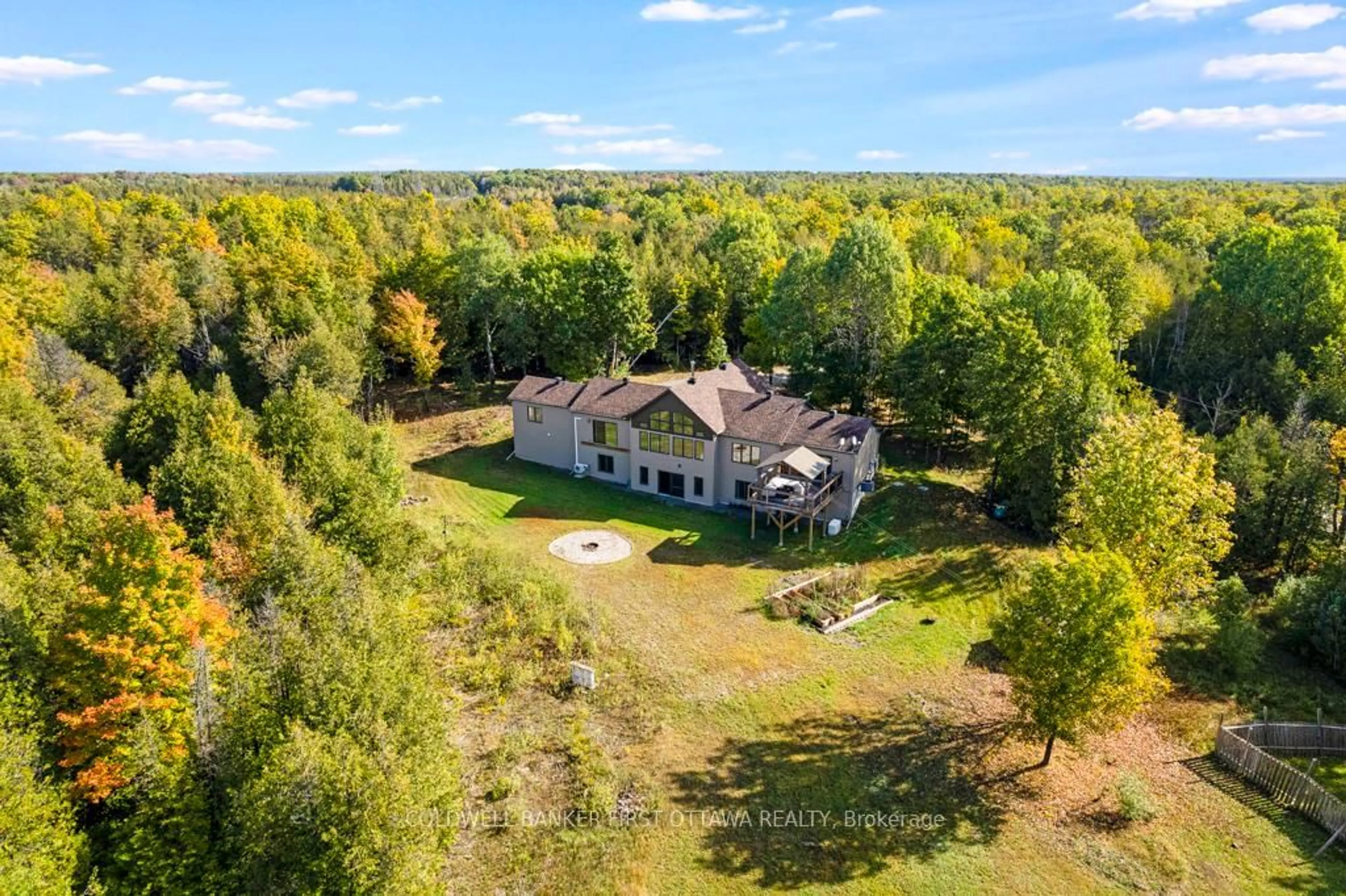 A pic from outside/outdoor area/front of a property/back of a property/a pic from drone, water/lake/river/ocean view for 1608 Nolans Rd, Smiths Falls Ontario K7A 4S6