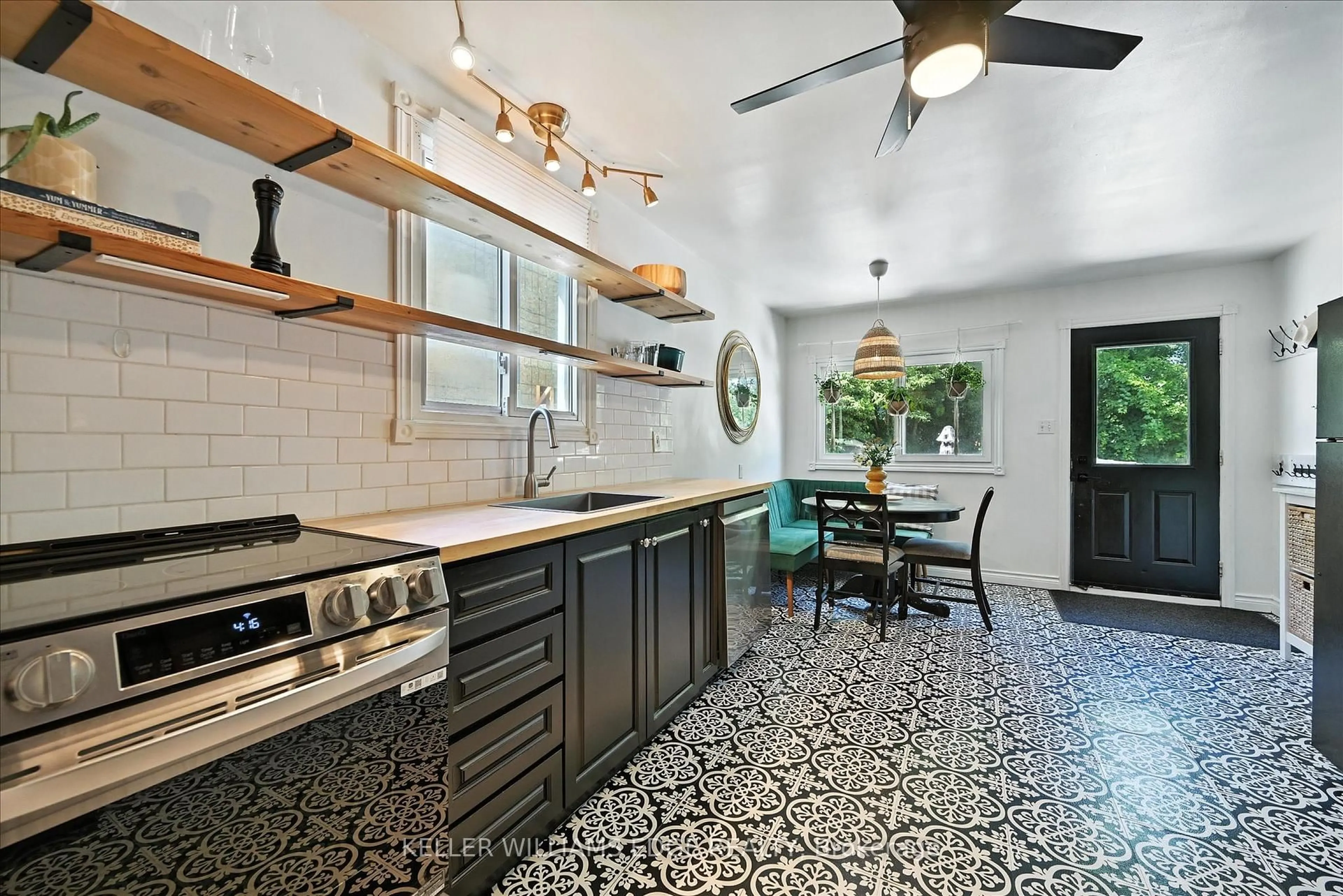 Contemporary kitchen, ceramic/tile floor for 94 Royal Ave, Hamilton Ontario L8S 2C5