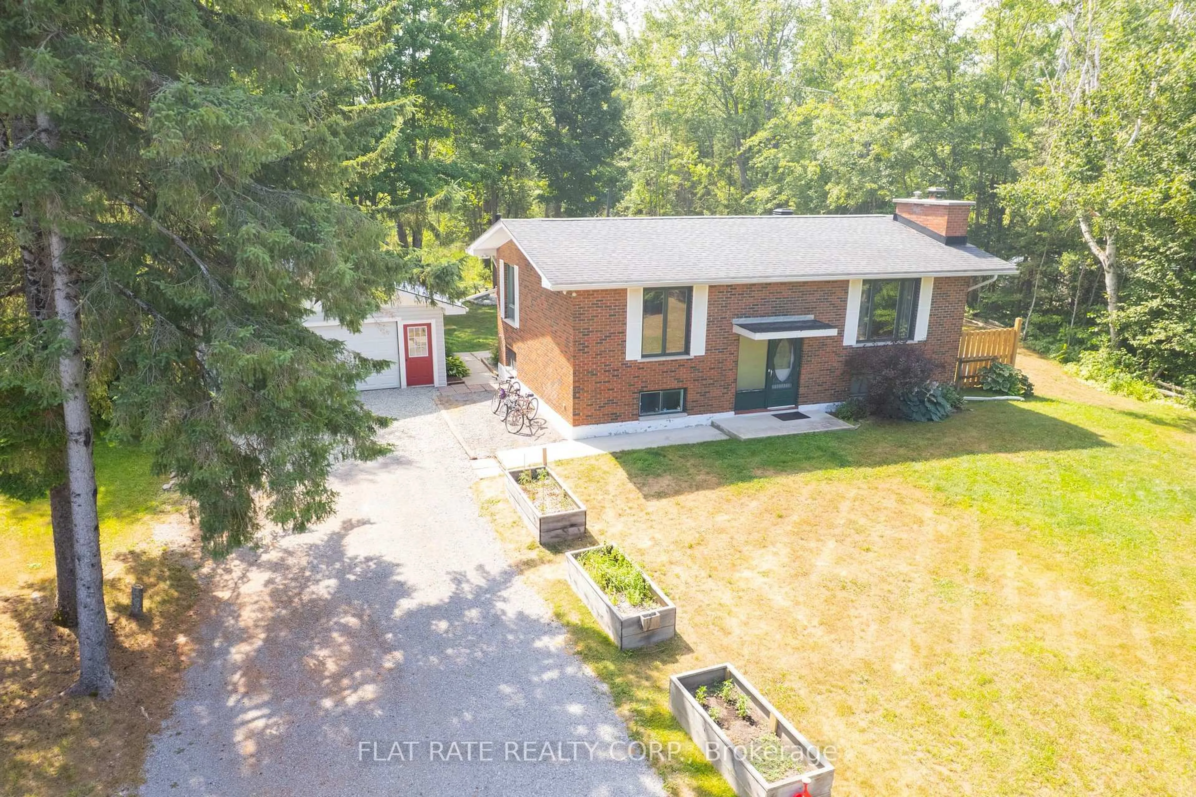 A pic from outside/outdoor area/front of a property/back of a property/a pic from drone, unknown for 166 MCFADDEN Rd, North Kawartha Ontario K0L 1A0