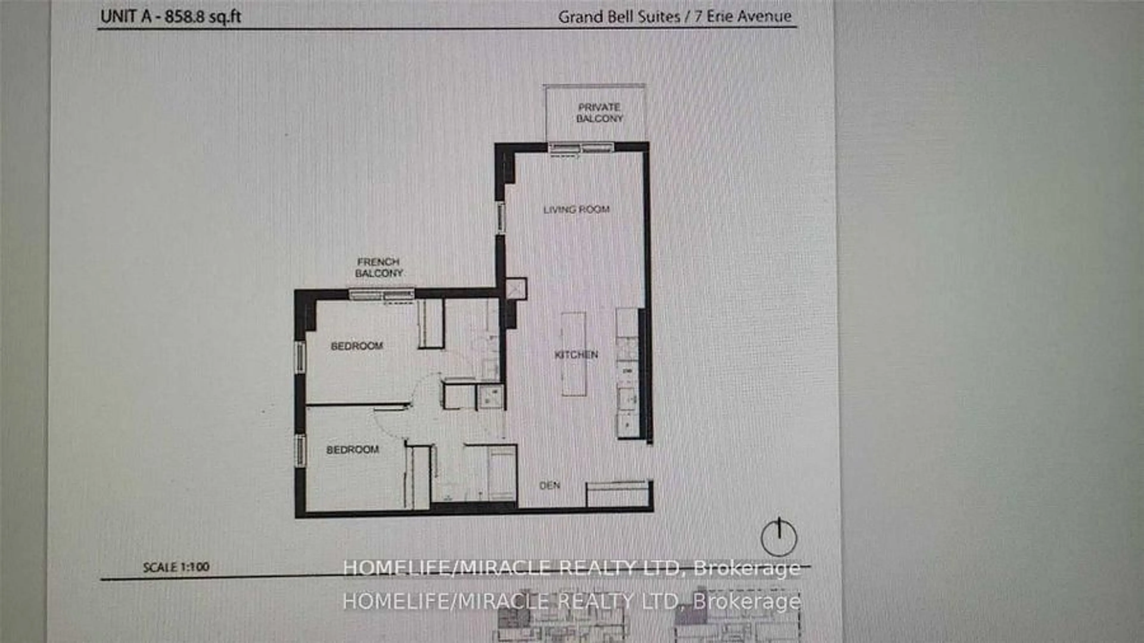 Floor plan for 7 Erie Ave #614, Brantford Ontario N3S 2E7