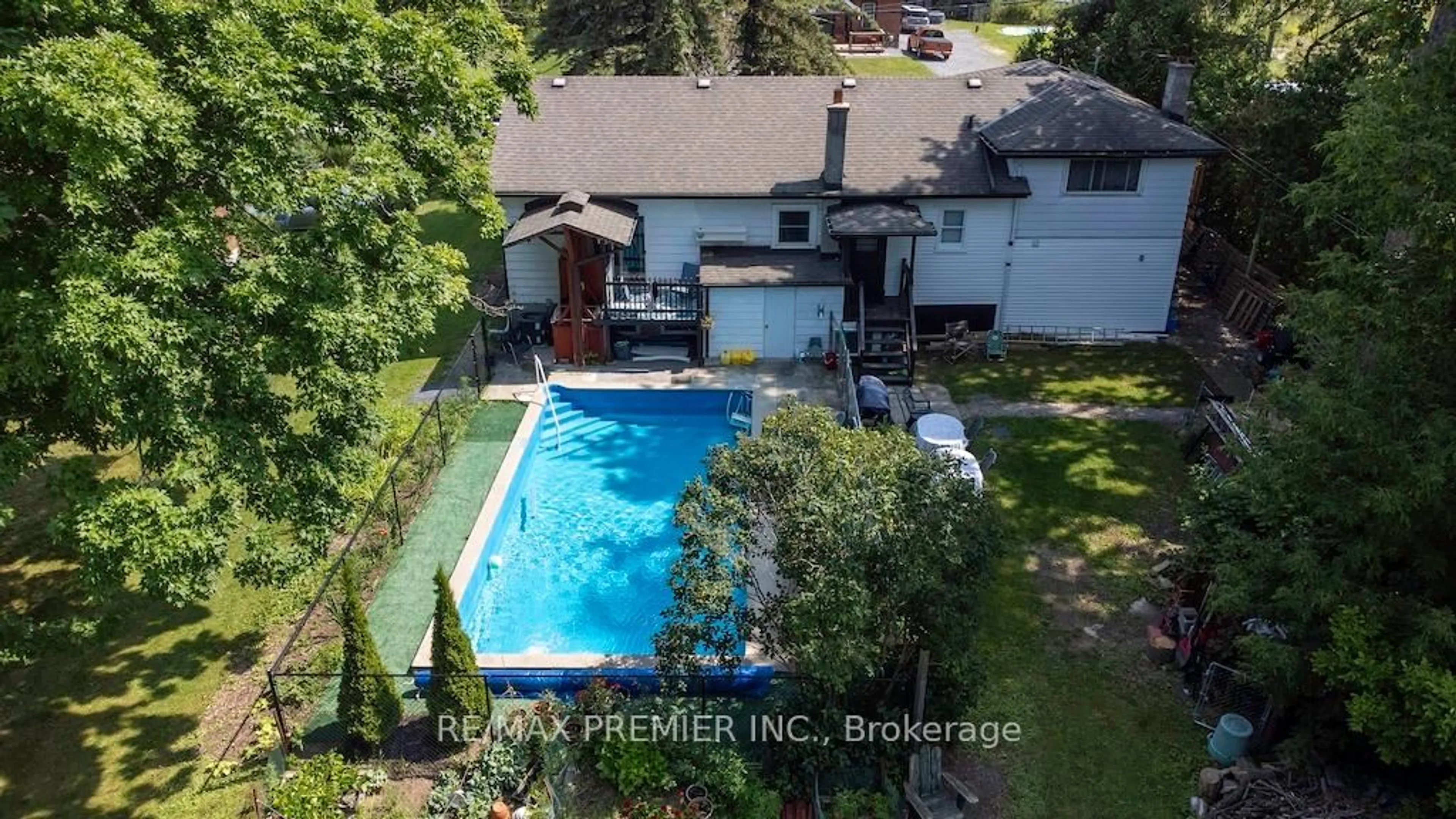 A pic from outside/outdoor area/front of a property/back of a property/a pic from drone, water/lake/river/ocean view for 2704 Television Rd, Douro-Dummer Ontario K9L 1E5
