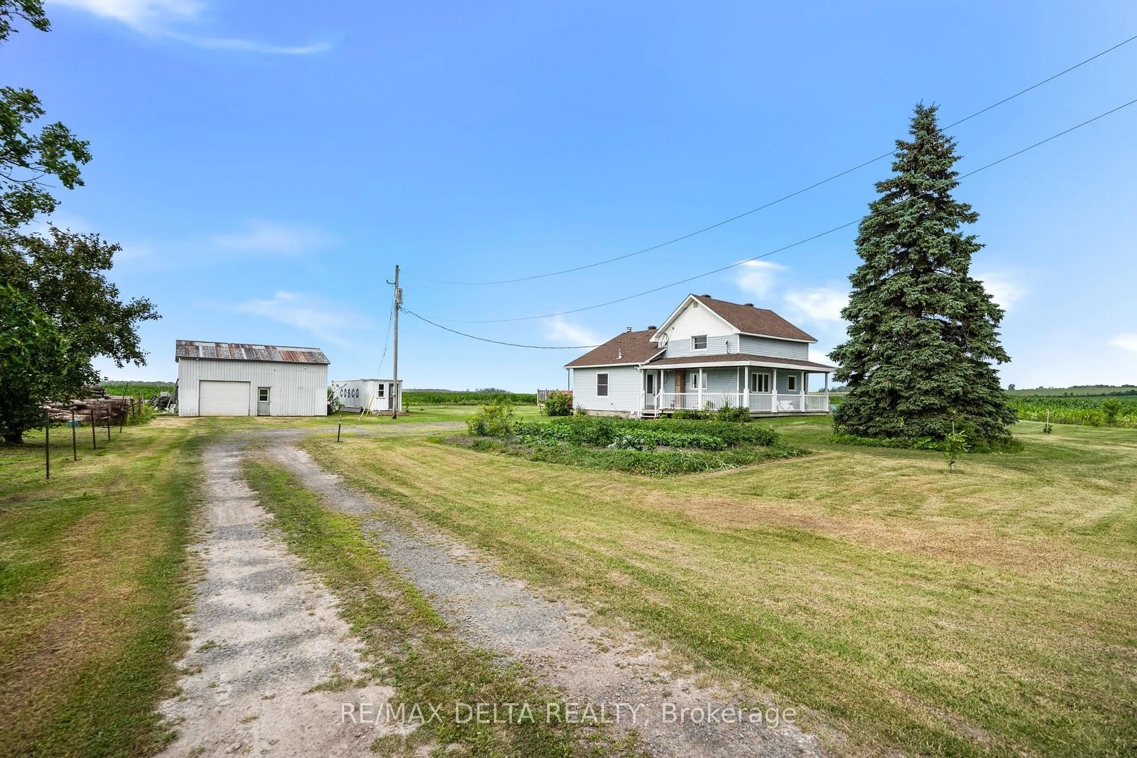 A pic from outside/outdoor area/front of a property/back of a property/a pic from drone, street for 1554 Nixon Rd, Champlain Ontario K0B 1R0