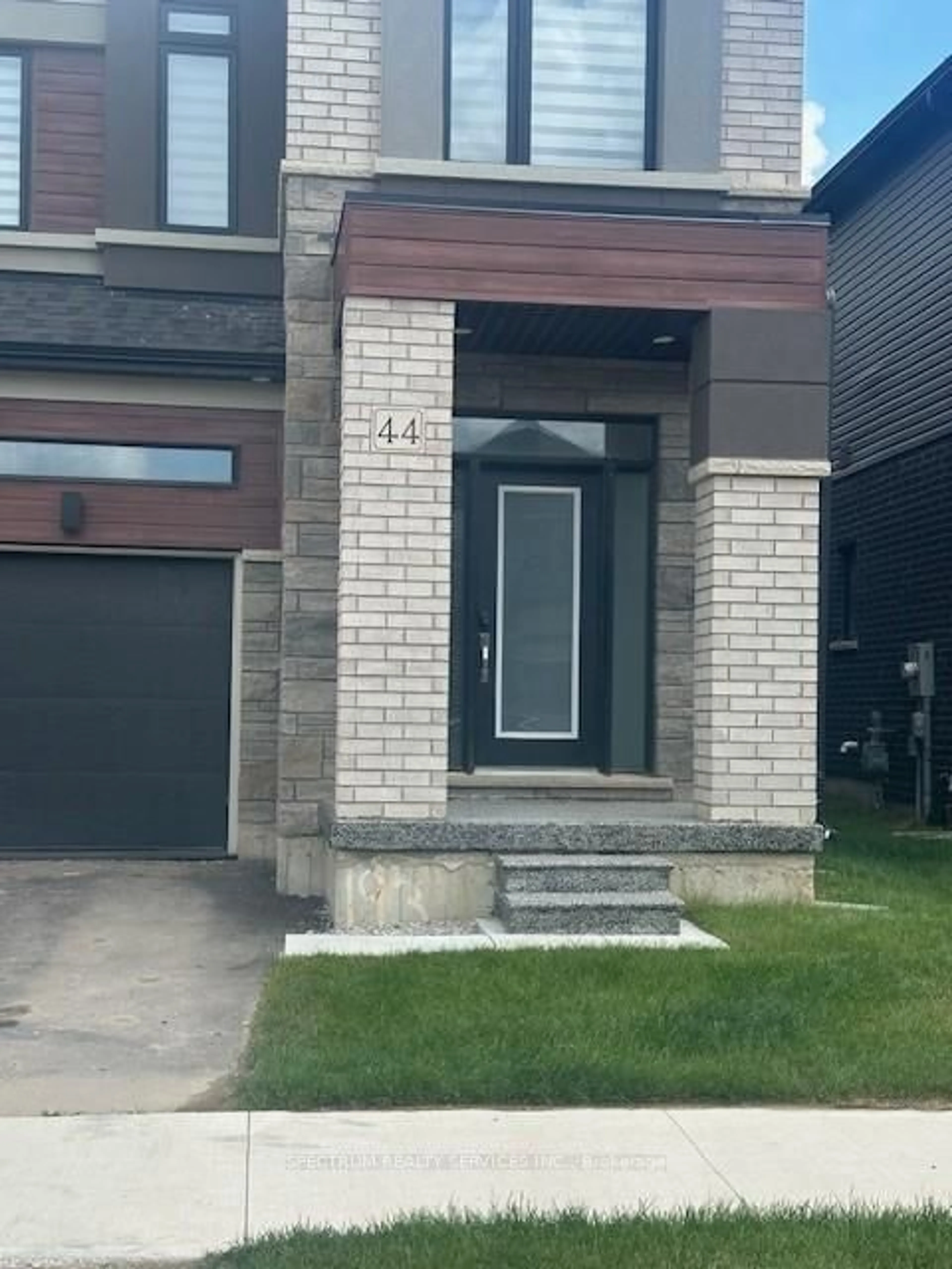 Home with brick exterior material, street for 44 Dennis Ave, Brantford Ontario N3V 0B9
