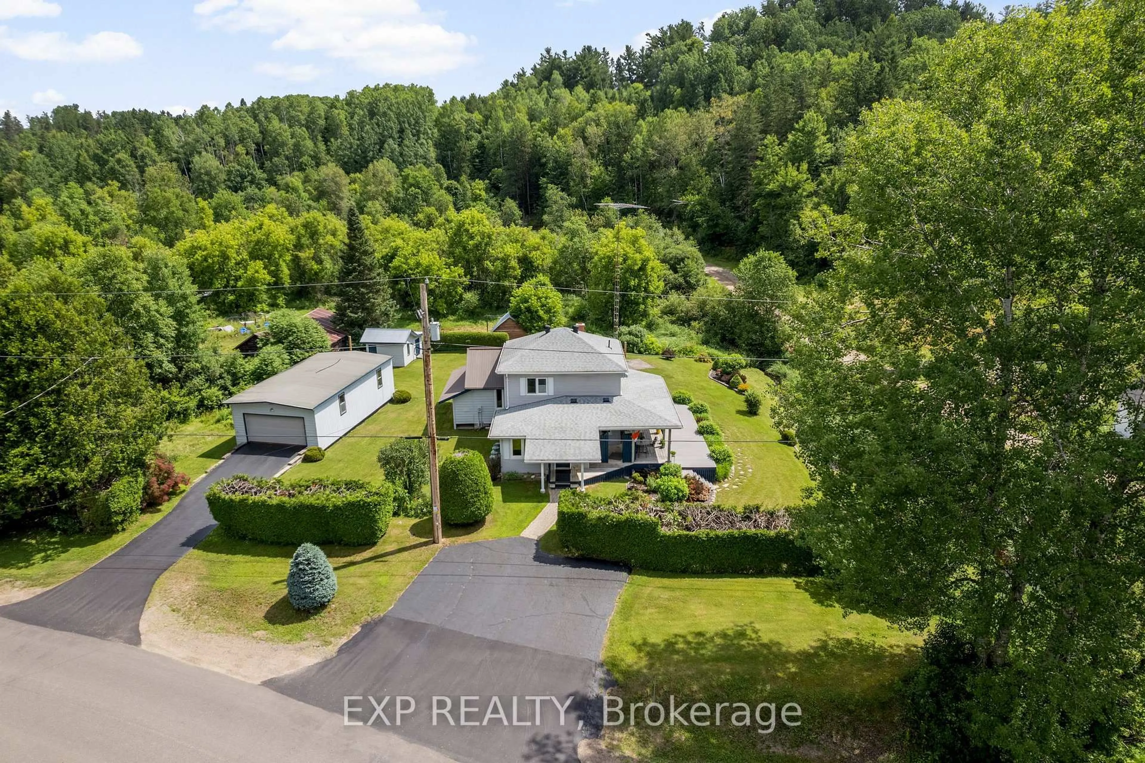 A pic from outside/outdoor area/front of a property/back of a property/a pic from drone, unknown for 1184 Wilno North Rd, Wilno Ontario K0J 2N0