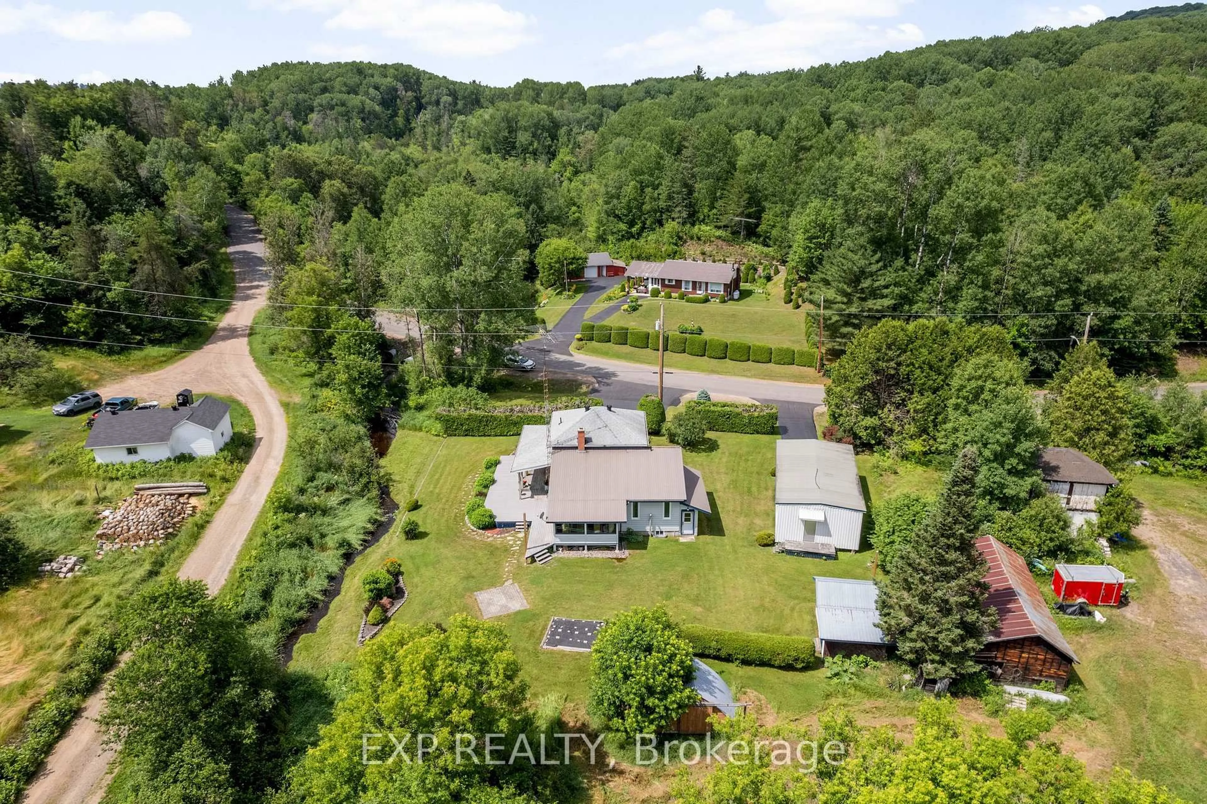A pic from outside/outdoor area/front of a property/back of a property/a pic from drone, unknown for 1184 Wilno North Rd, Wilno Ontario K0J 2N0