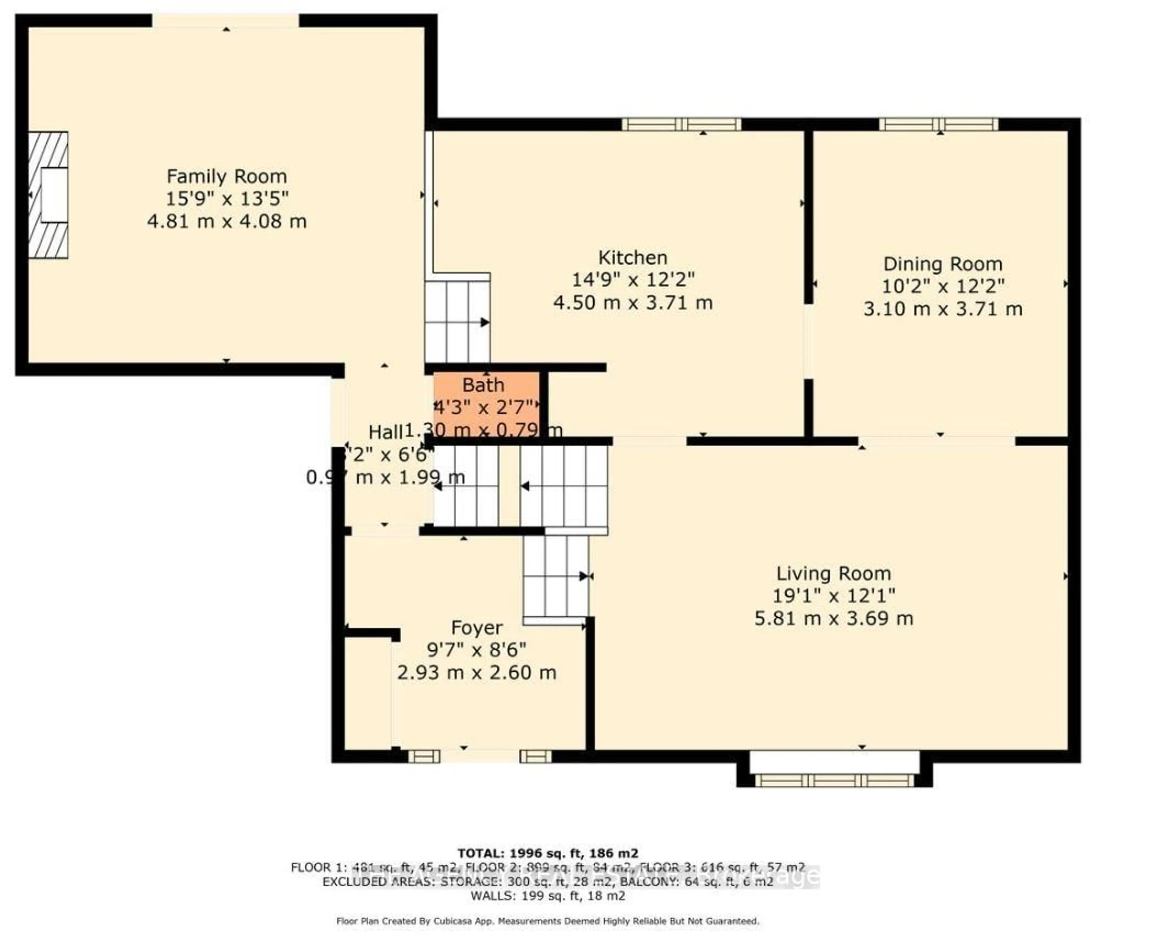 Floor plan for 443 Grand View Ave, London South Ontario N6K 2T4