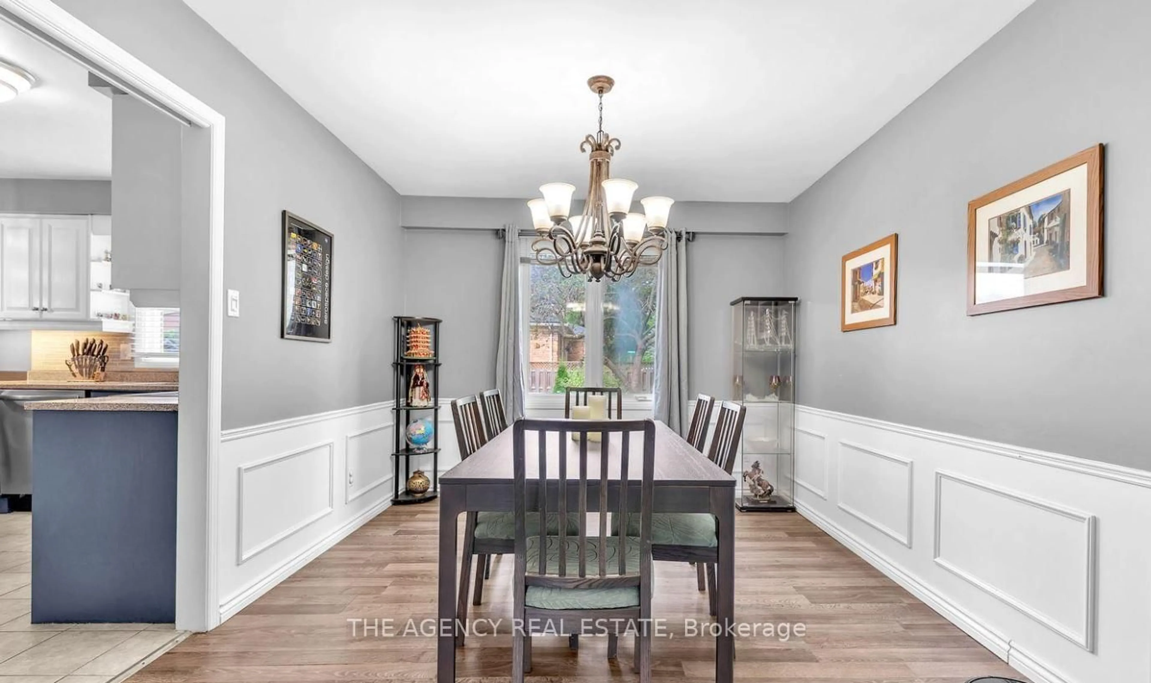 Dining room, wood/laminate floor for 443 Grand View Ave, London South Ontario N6K 2T4