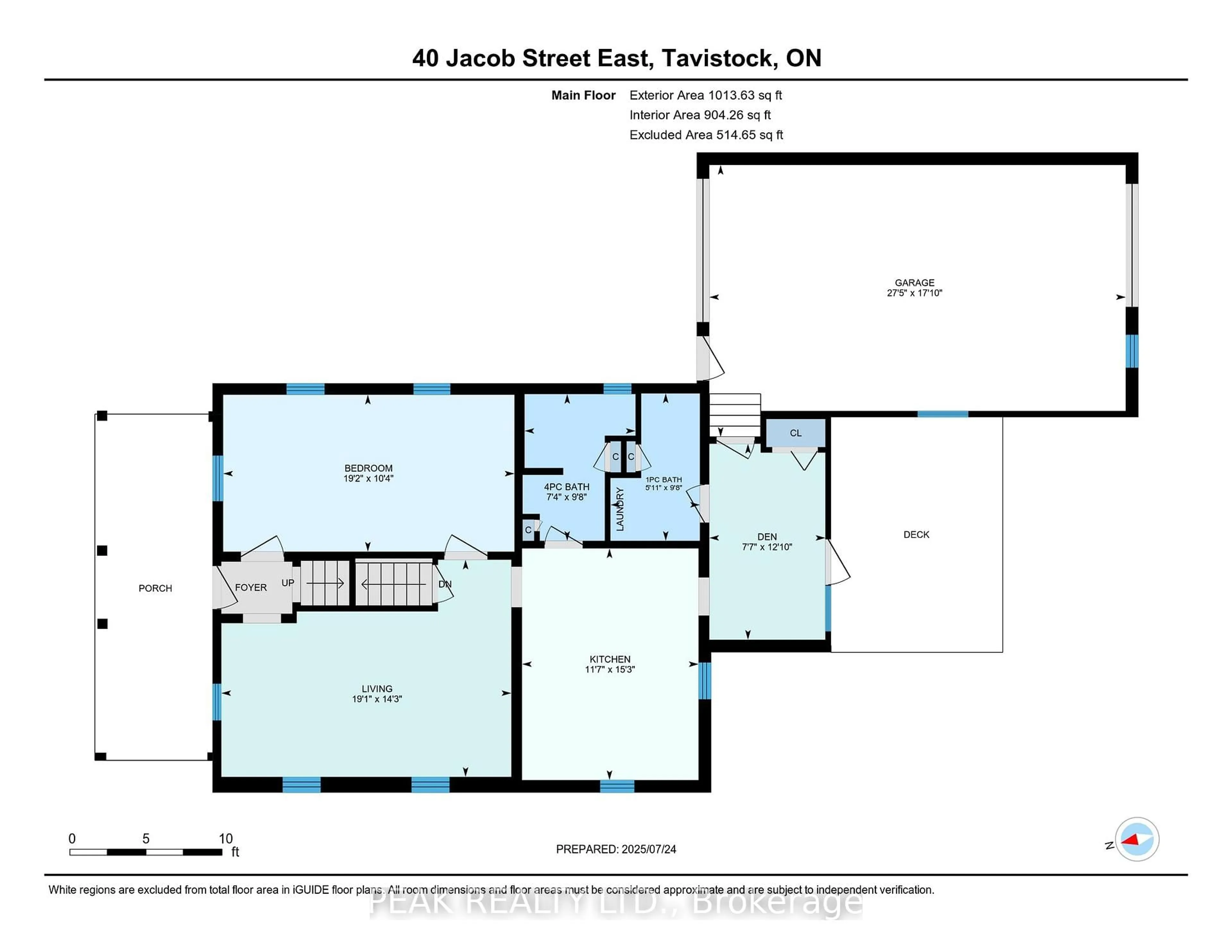 Floor plan for 40 JACOB St, East Zorra-Tavistock Ontario N0B 2R0