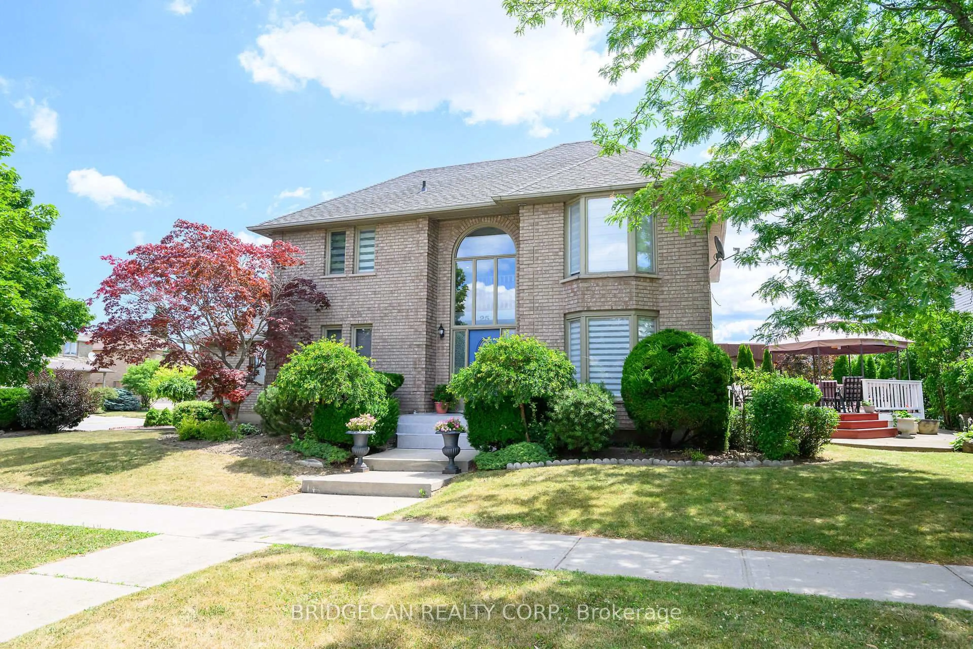 Home with brick exterior material, street for 25 Highbury Dr, Hamilton Ontario L8J 2T3