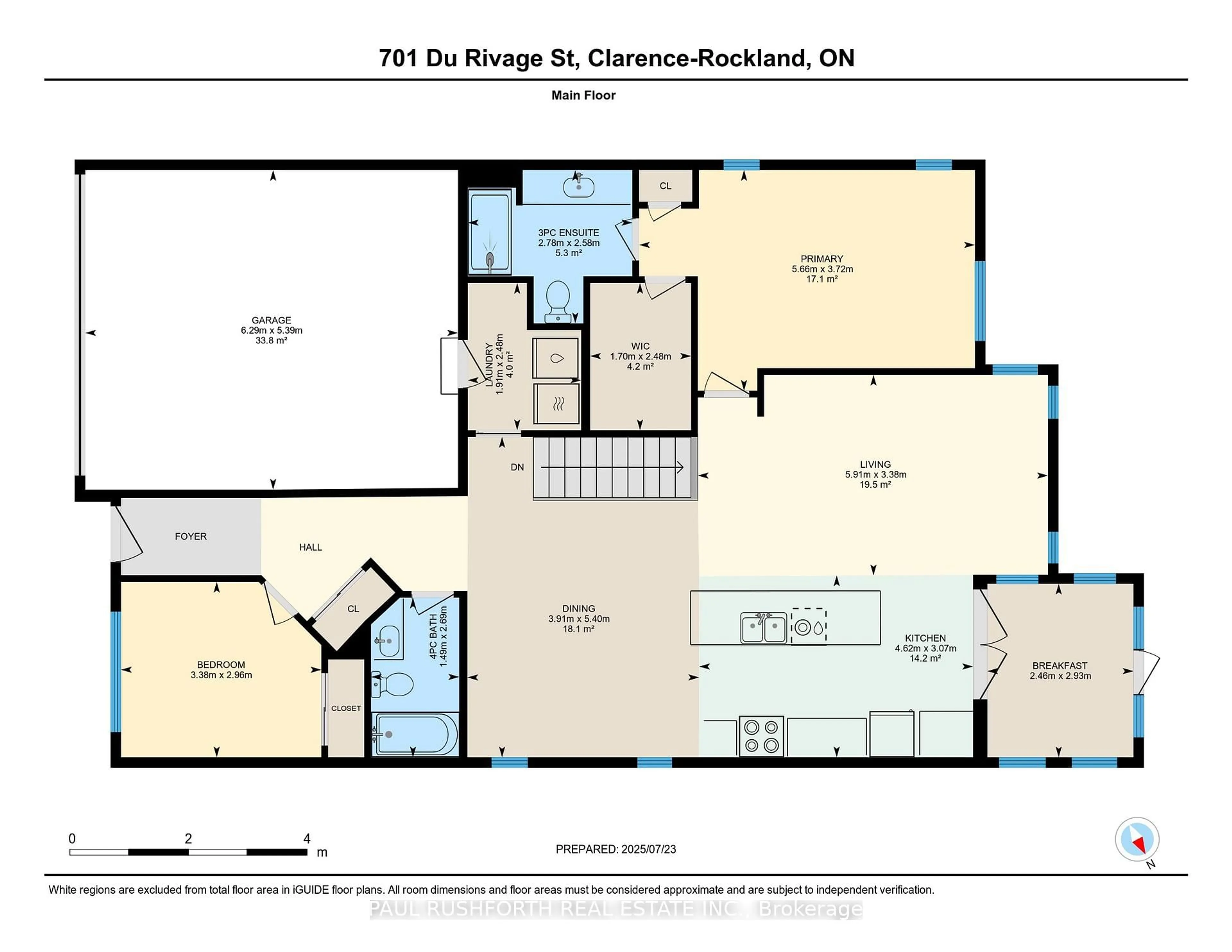 Floor plan for 701 Du Rivage St, Clarence-Rockland Ontario K4K 0K1