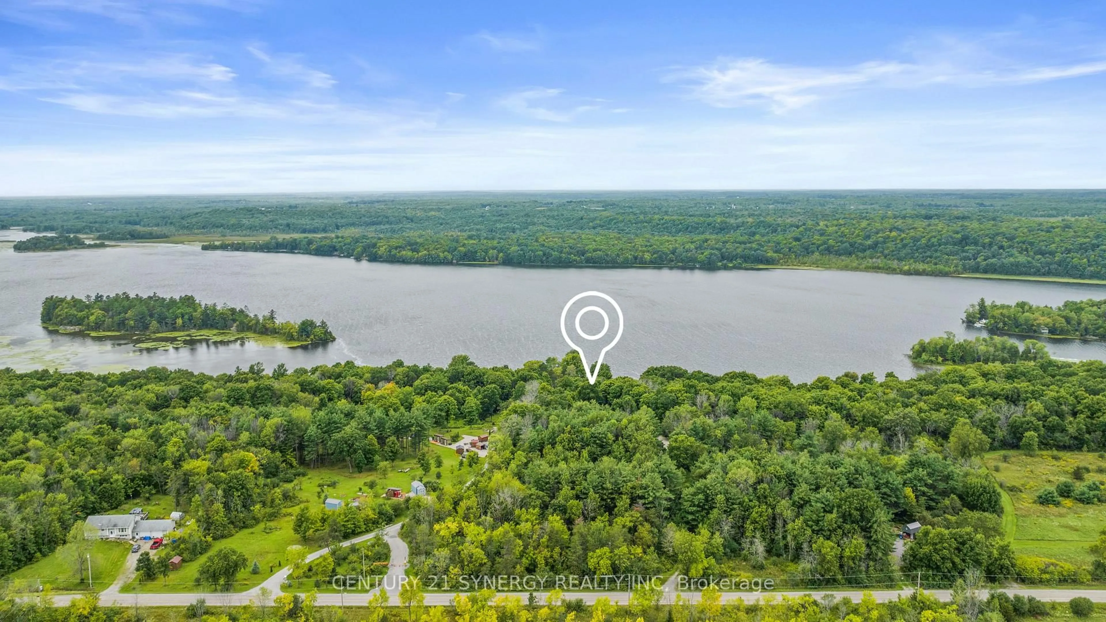 A pic from outside/outdoor area/front of a property/back of a property/a pic from drone, water/lake/river/ocean view for 846 UB8 Rd, Rideau Lakes Ontario K0E 1G0