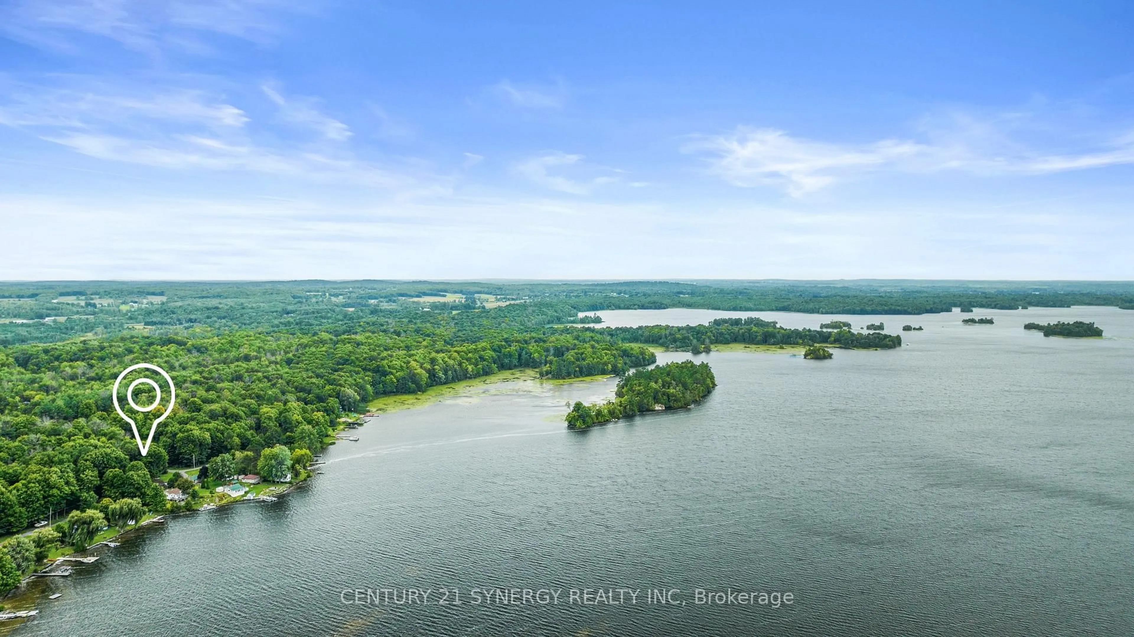 A pic from outside/outdoor area/front of a property/back of a property/a pic from drone, water/lake/river/ocean view for 846 UB8 Rd, Rideau Lakes Ontario K0E 1G0