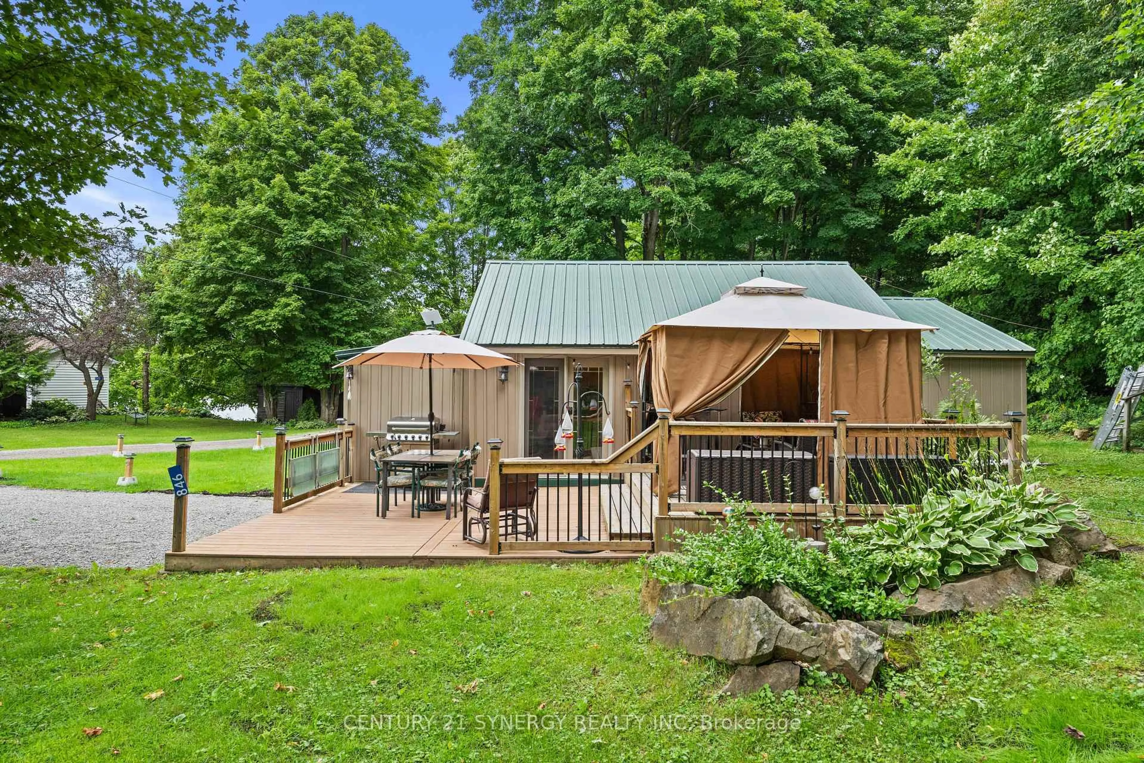 Patio, water/lake/river/ocean view for 846 UB8 Rd, Rideau Lakes Ontario K0E 1G0