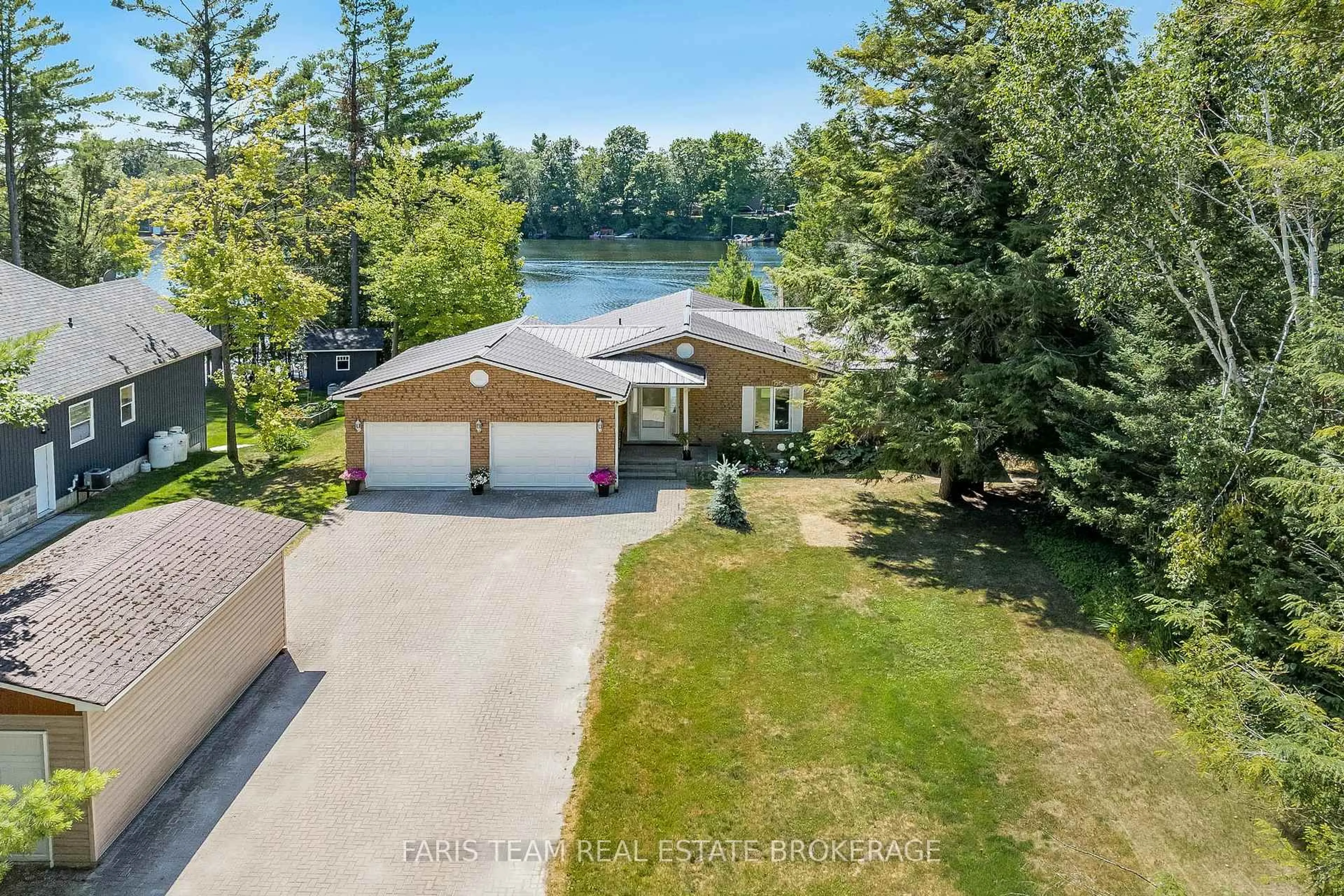 A pic from outside/outdoor area/front of a property/back of a property/a pic from drone, water/lake/river/ocean view for 17 Stanley Rd, Kawartha Lakes Ontario K0M 2T0