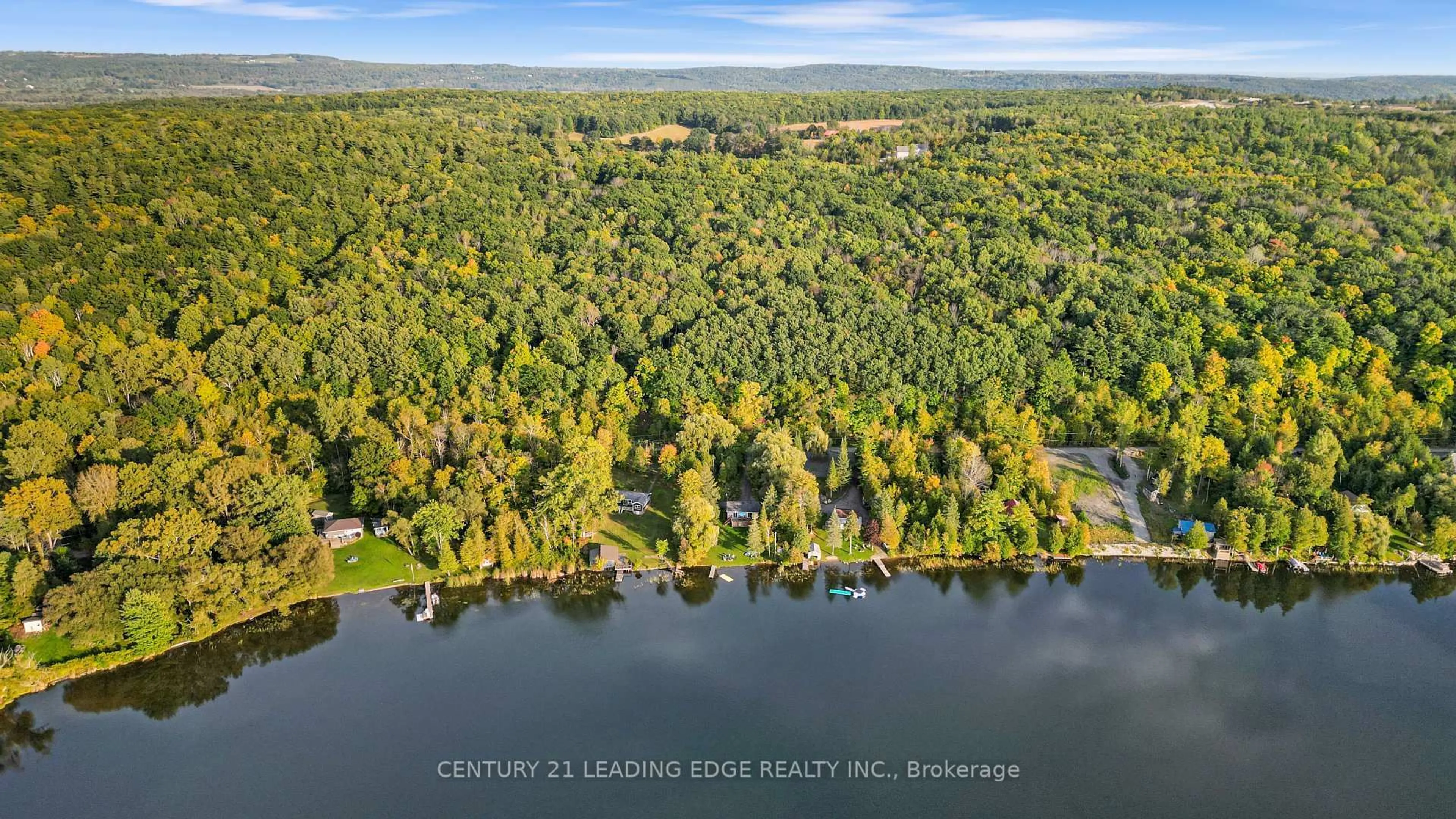 A pic from outside/outdoor area/front of a property/back of a property/a pic from drone, water/lake/river/ocean view for 50 Cedar Lane, Hastings Ontario K0K 2C0