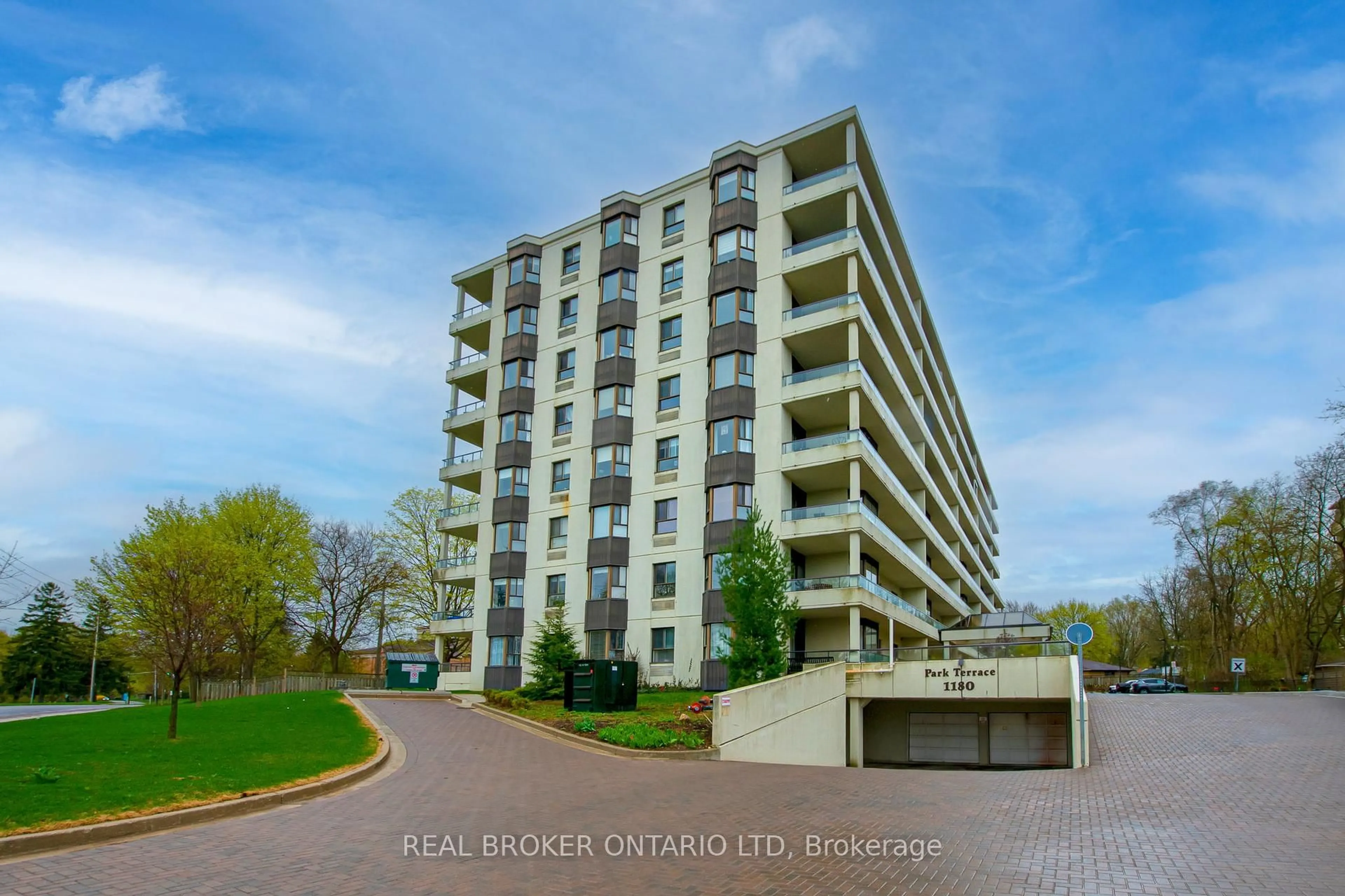 A pic from outside/outdoor area/front of a property/back of a property/a pic from drone, water/lake/river/ocean view for 1180 Commissioners Rd #310, London South Ontario N6K 4J2