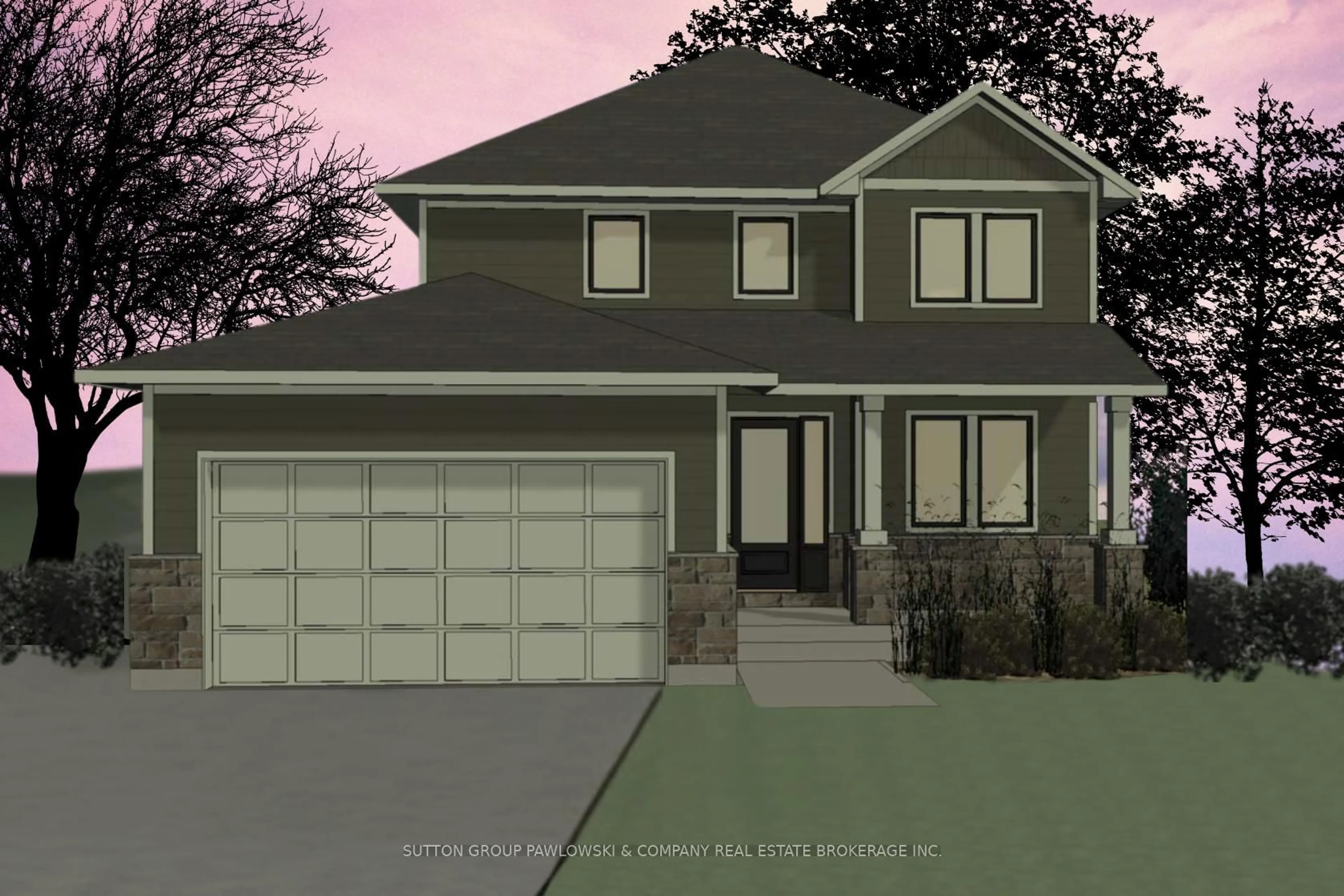 Home with vinyl exterior material, street for 95 Dearing Dr #Lot #29, South Huron Ontario N0M 1T0