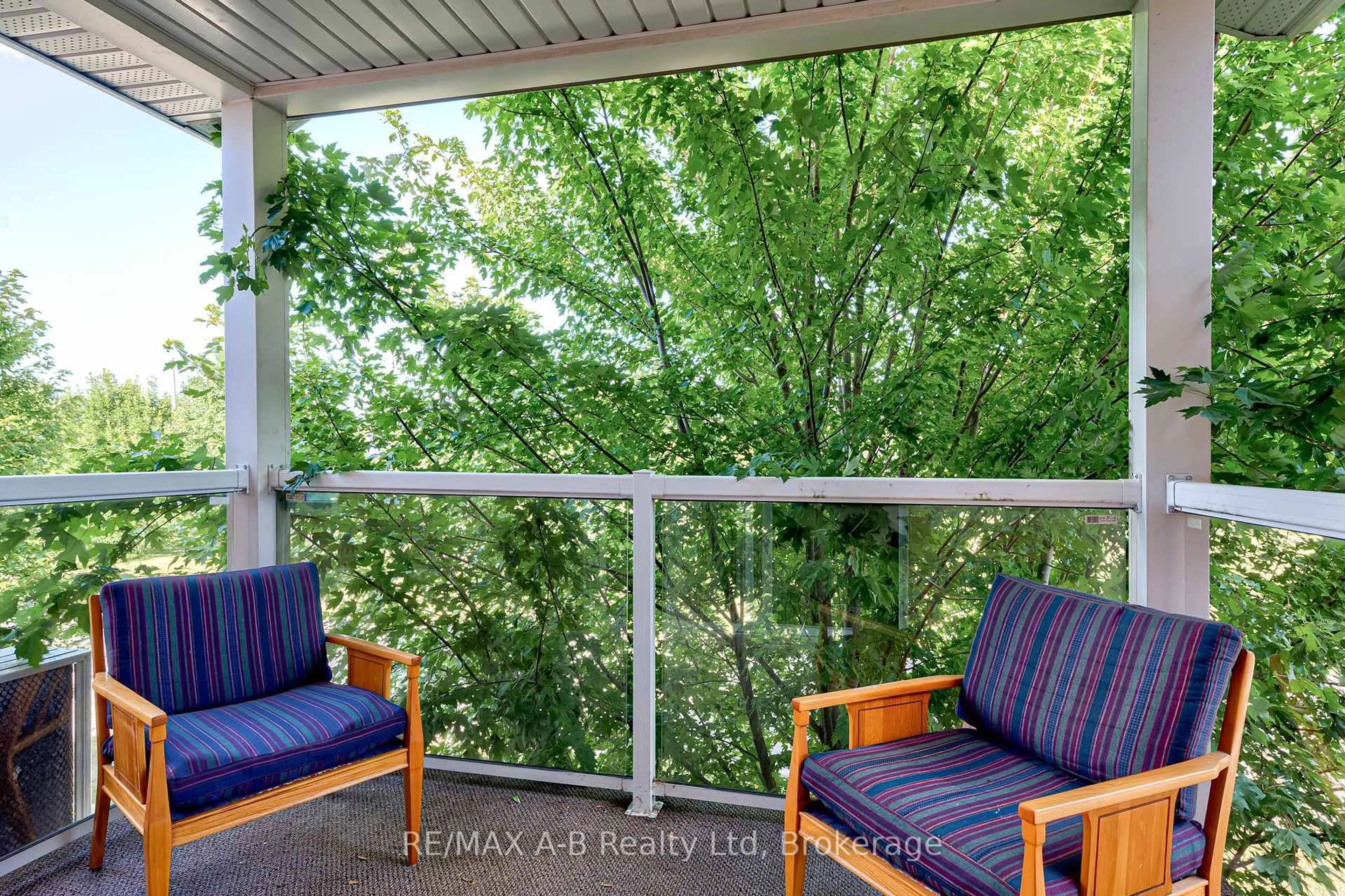 Balcony in the apartment, water/lake/river/ocean view for 148 Borden St #12, Stratford Ontario N5A 0G1