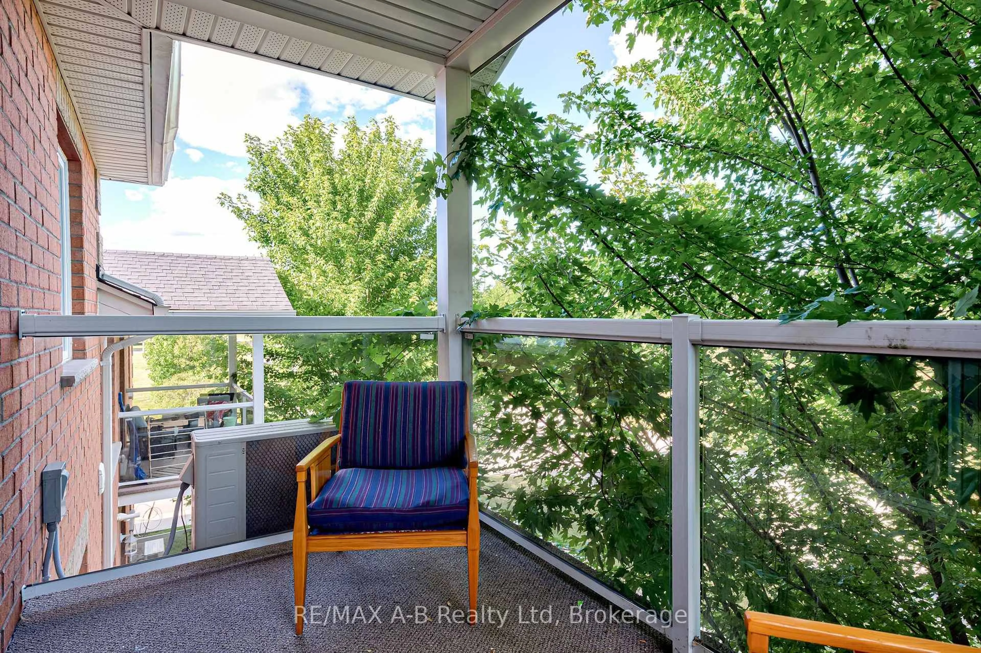 Balcony in the apartment, water/lake/river/ocean view for 148 Borden St #12, Stratford Ontario N5A 0G1