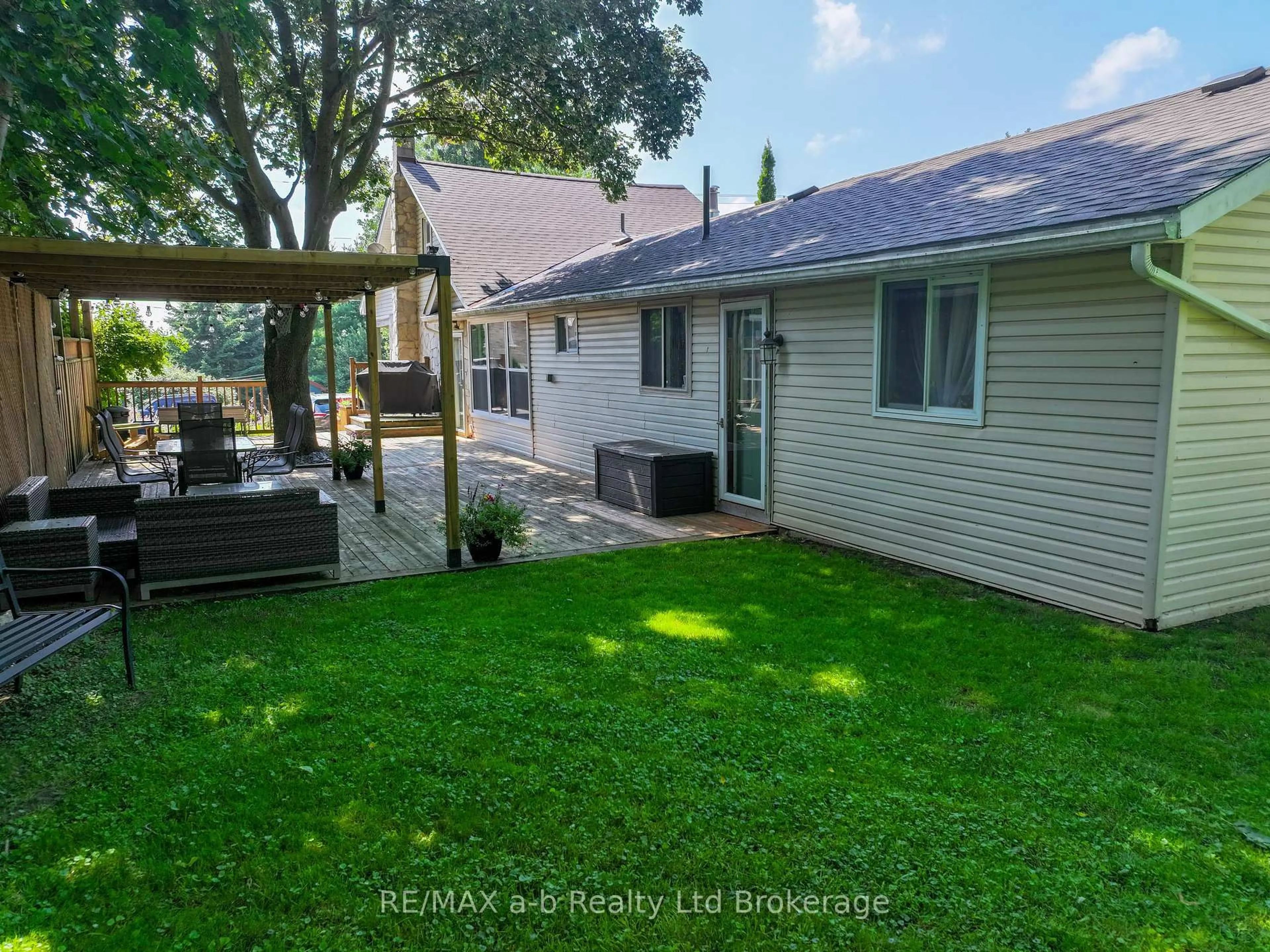 A pic from outside/outdoor area/front of a property/back of a property/a pic from drone, water/lake/river/ocean view for 84 BAIRD St, Blandford-Blenheim Ontario N0J 1B0