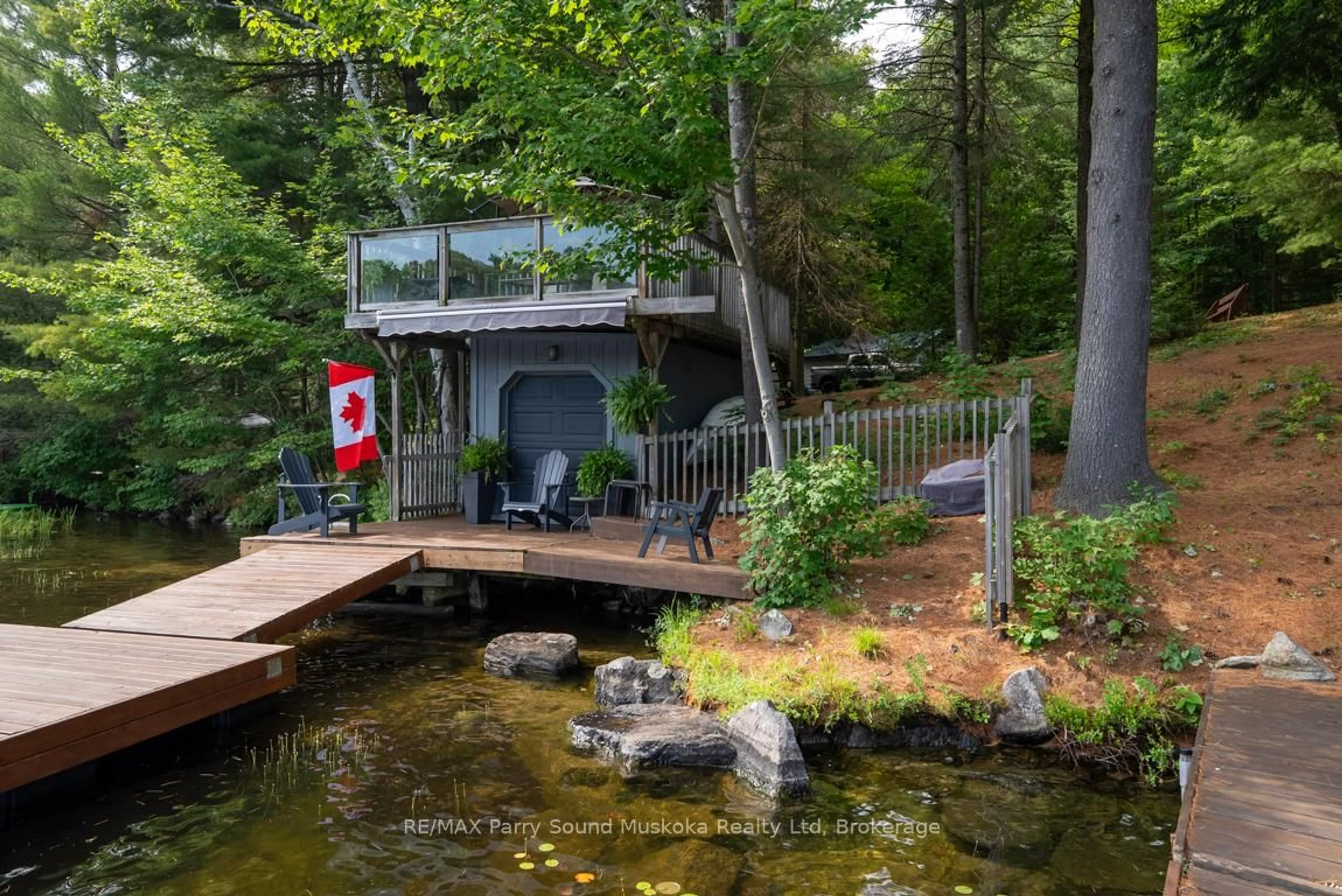 Patio, water/lake/river/ocean view for 3 Post Lane, Seguin Ontario P2A 0B2