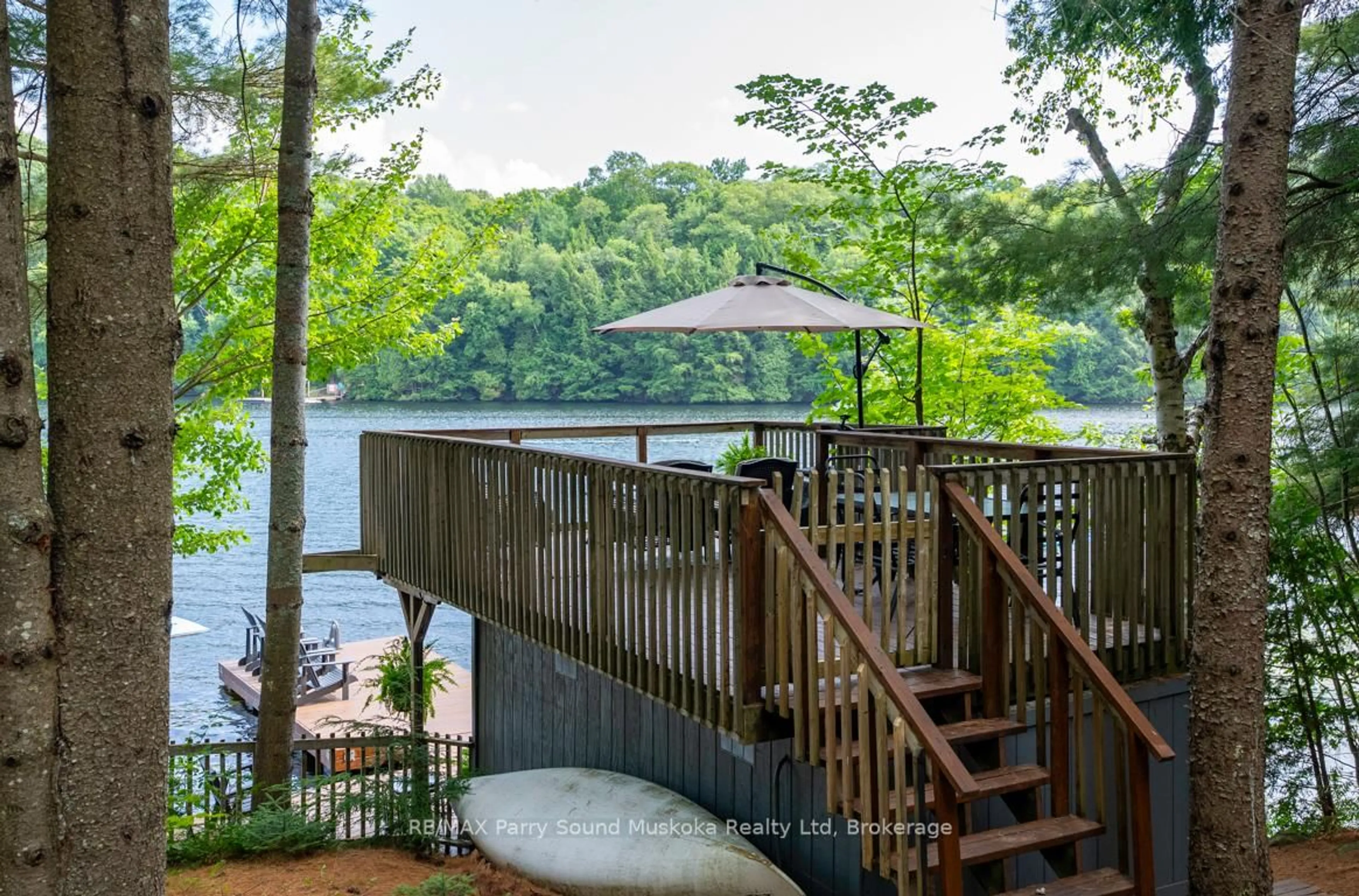 Patio, water/lake/river/ocean view for 3 Post Lane, Seguin Ontario P2A 0B2