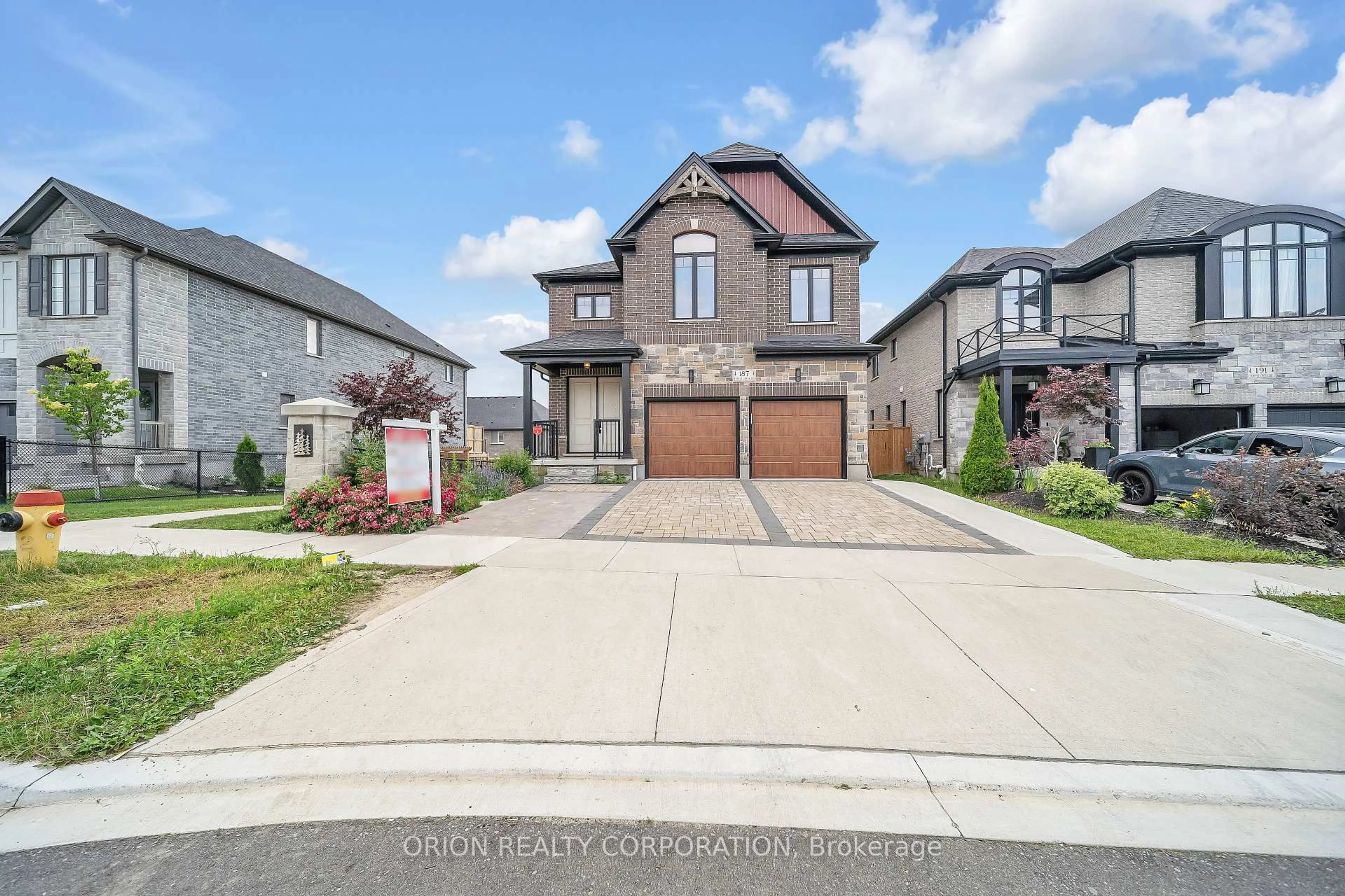 Home with brick exterior material, street for 187 Forest Creek Dr, Kitchener Ontario N2R 0M6