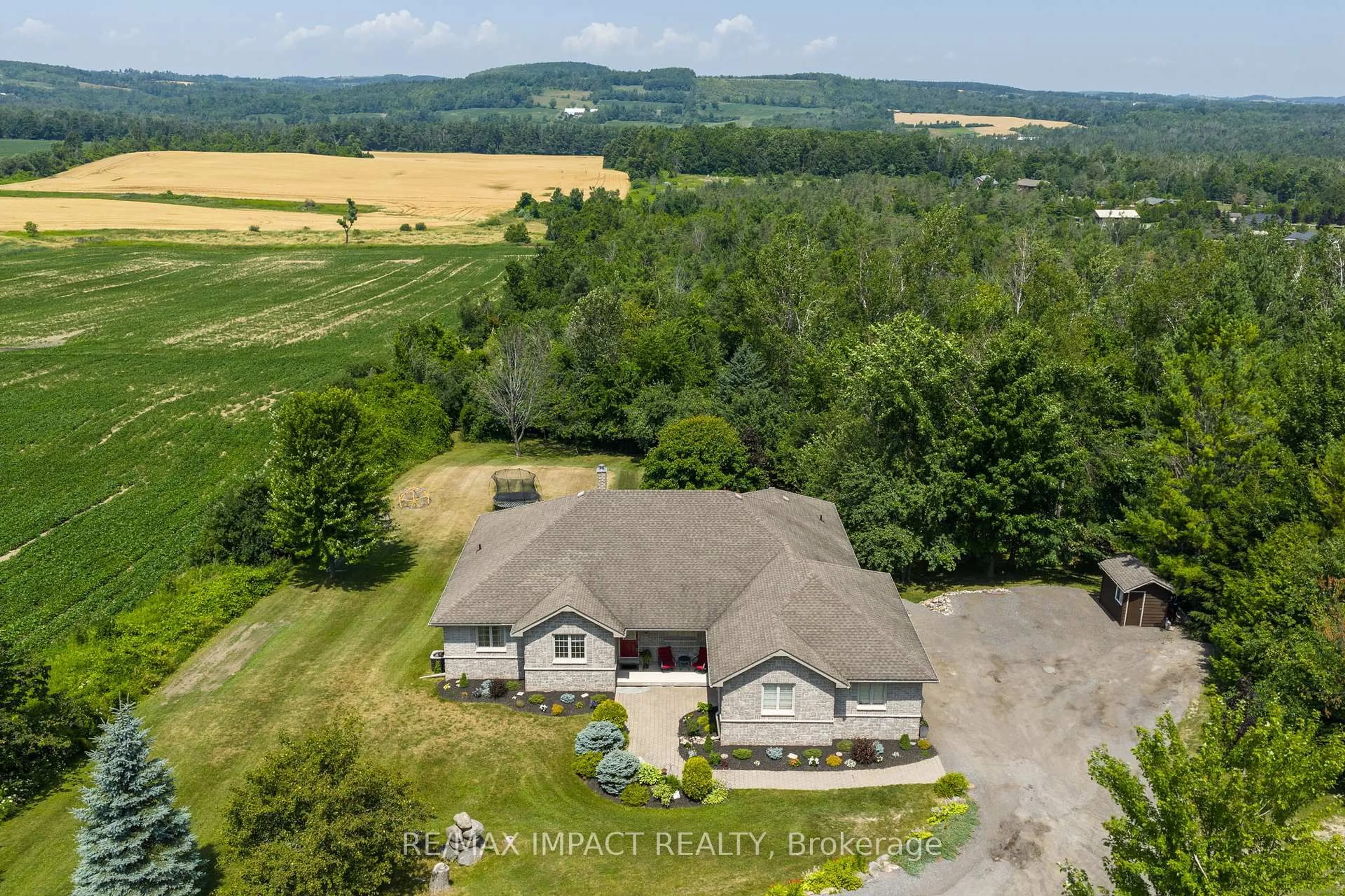 A pic from outside/outdoor area/front of a property/back of a property/a pic from drone, water/lake/river/ocean view for 422 7A Highway, Cavan Monaghan Ontario L0A 1C0
