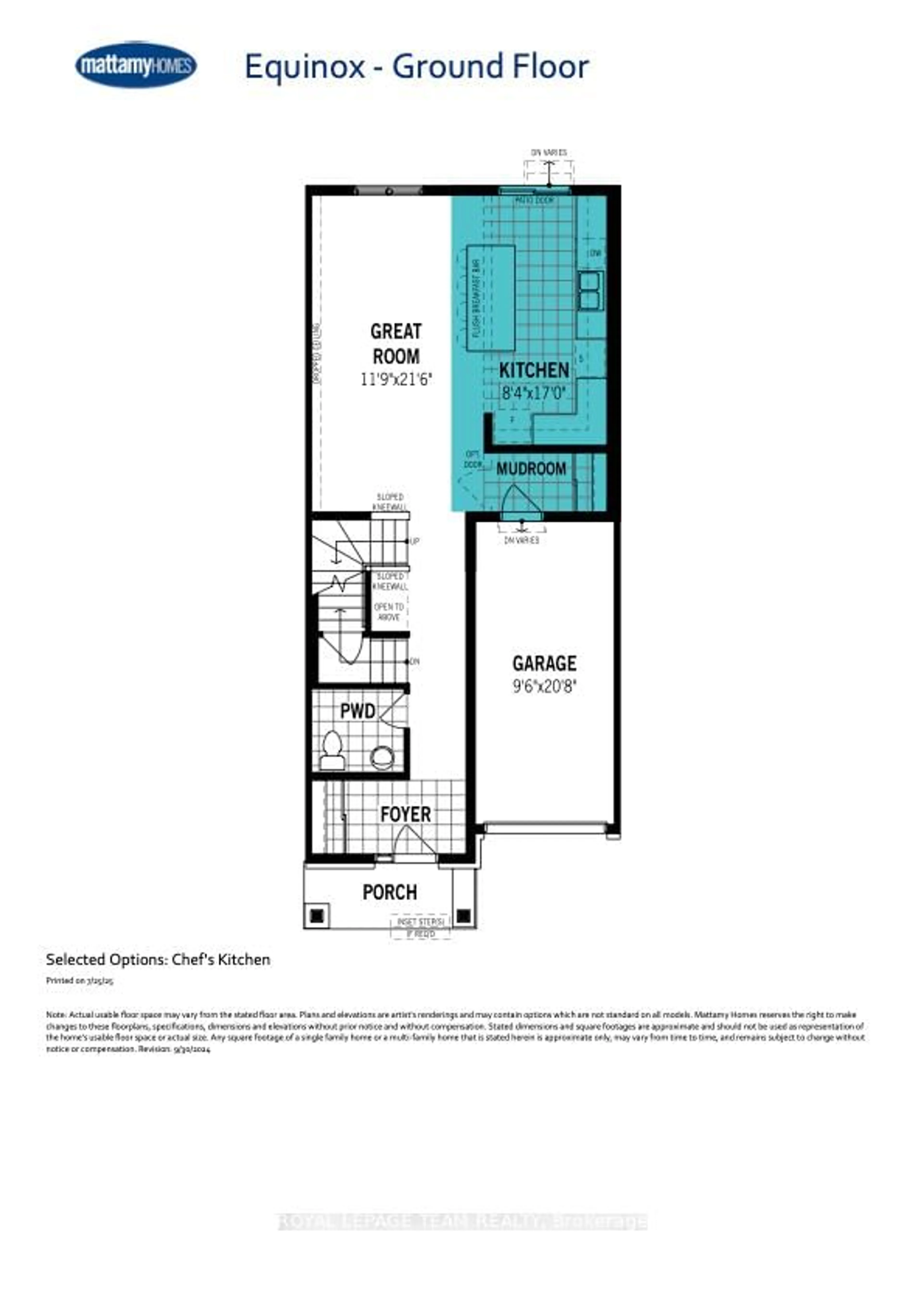 Floor plan for 736 Tincture Pl, Kanata Ontario K2W 0N3