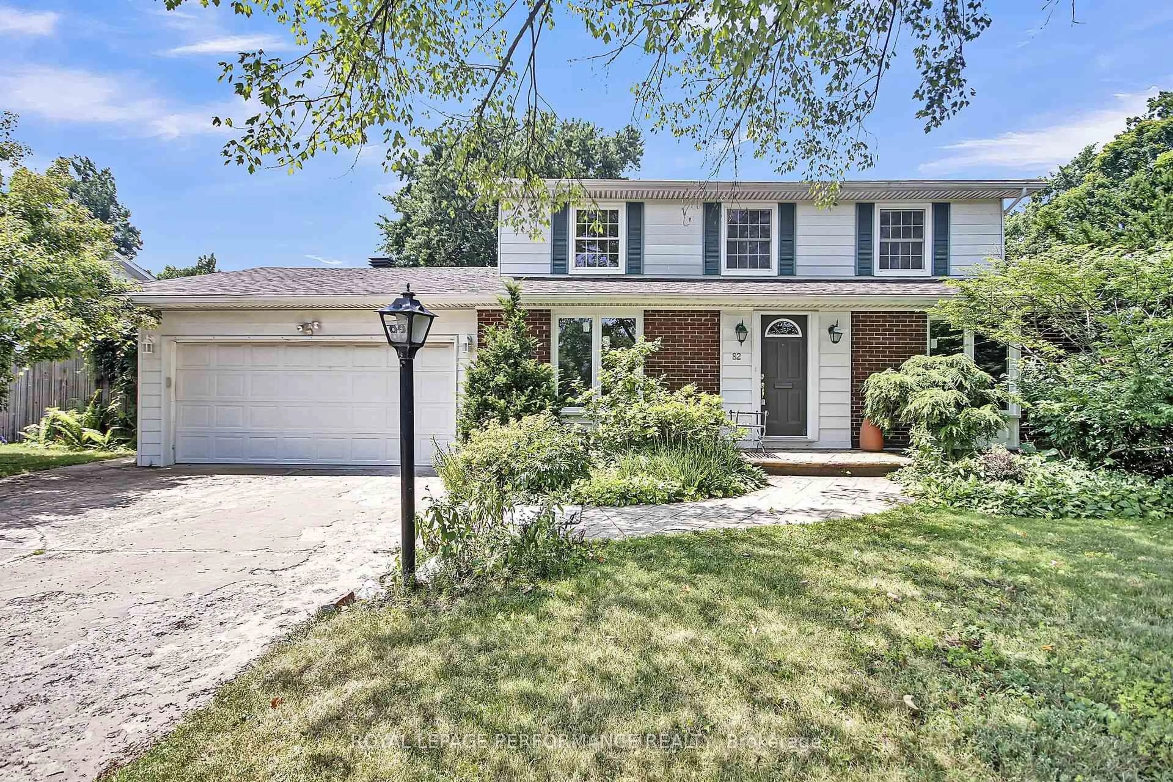 Home with vinyl exterior material, street for 82 Queensline Dr, Ottawa Ontario K2H 7J5