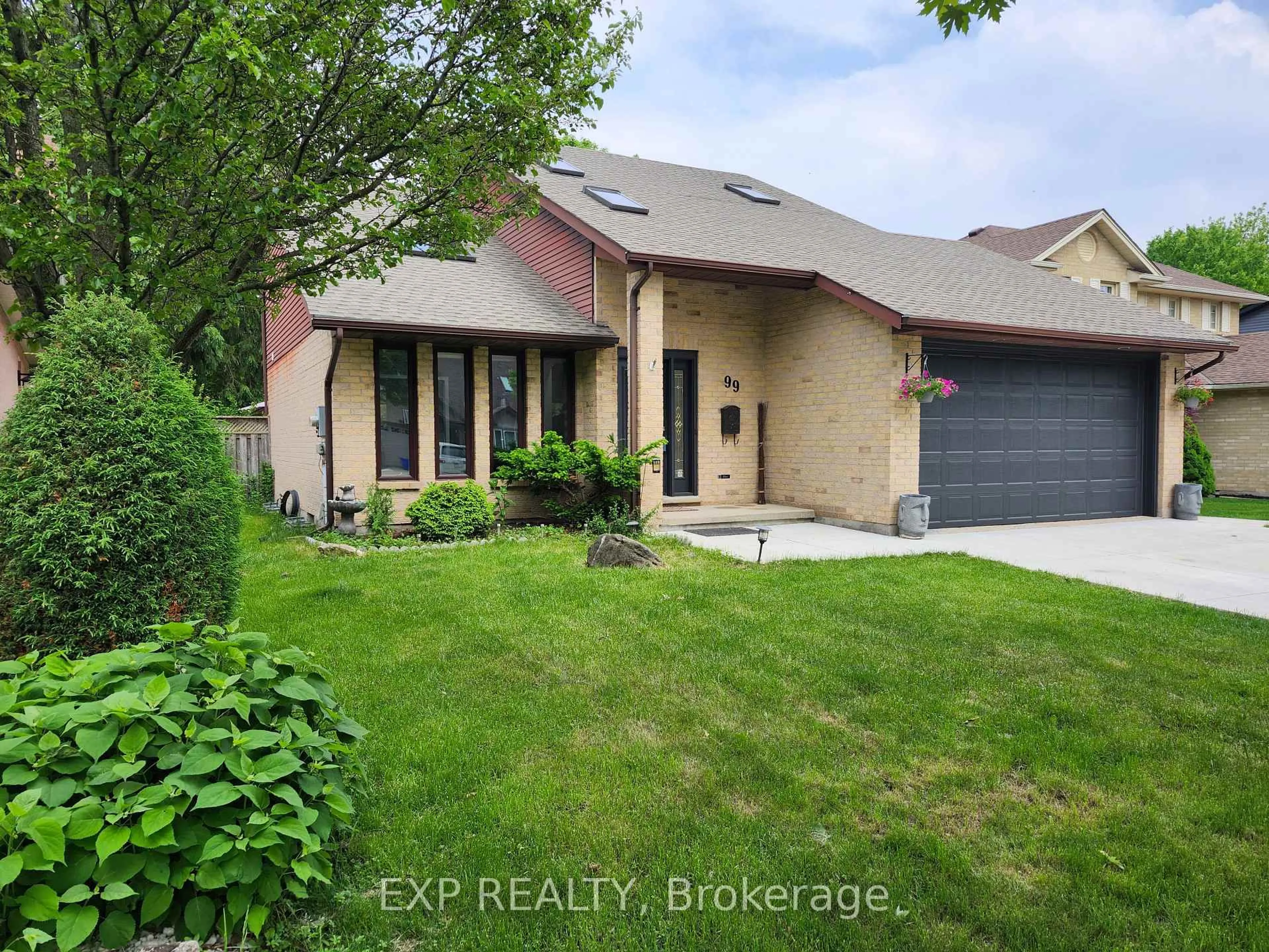 Home with brick exterior material, street for 99 Westwinds Dr, London South Ontario N6C 5M6