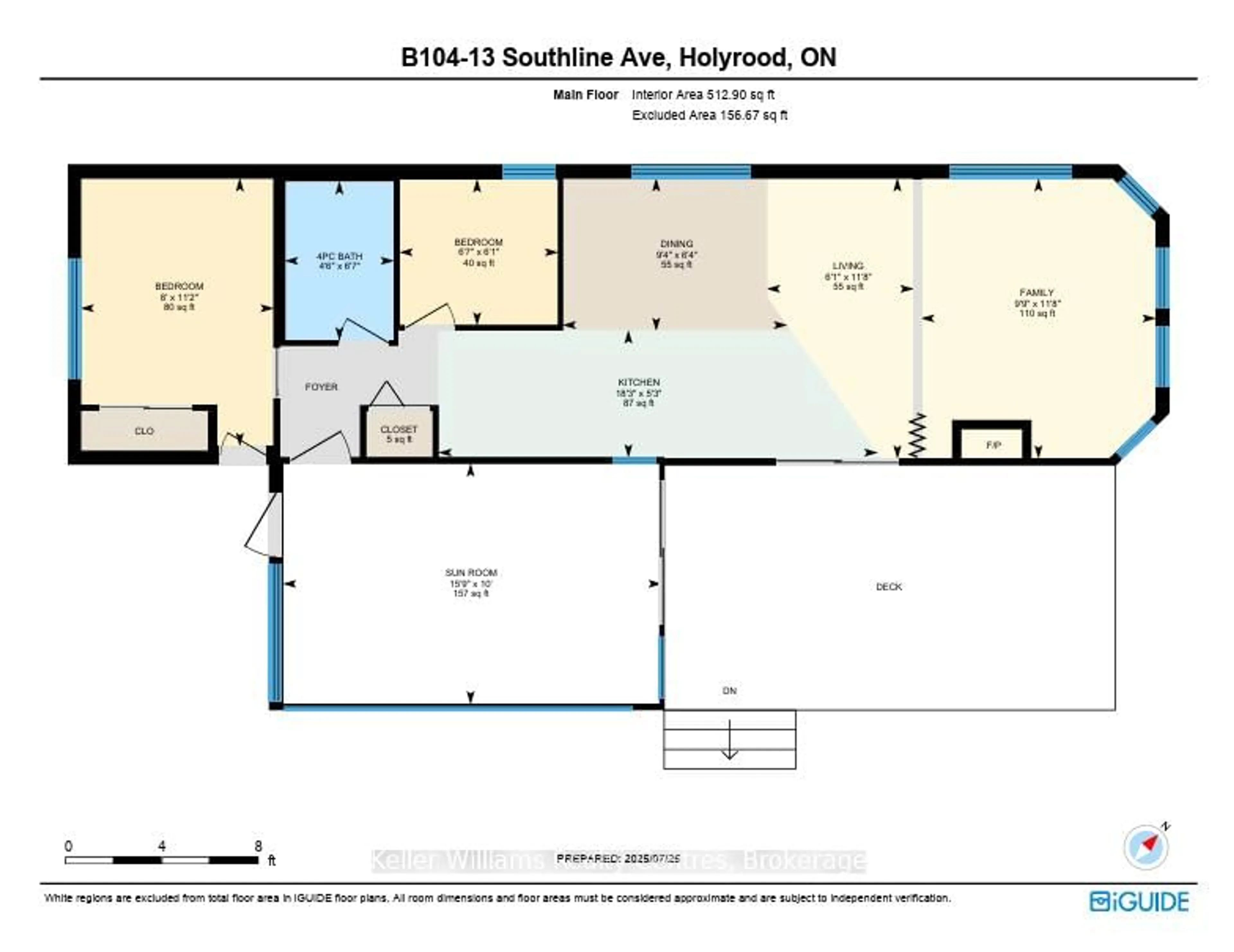 Floor plan for 13 Southline Ave #B104, Huron-Kinloss Ontario N0G 0E1