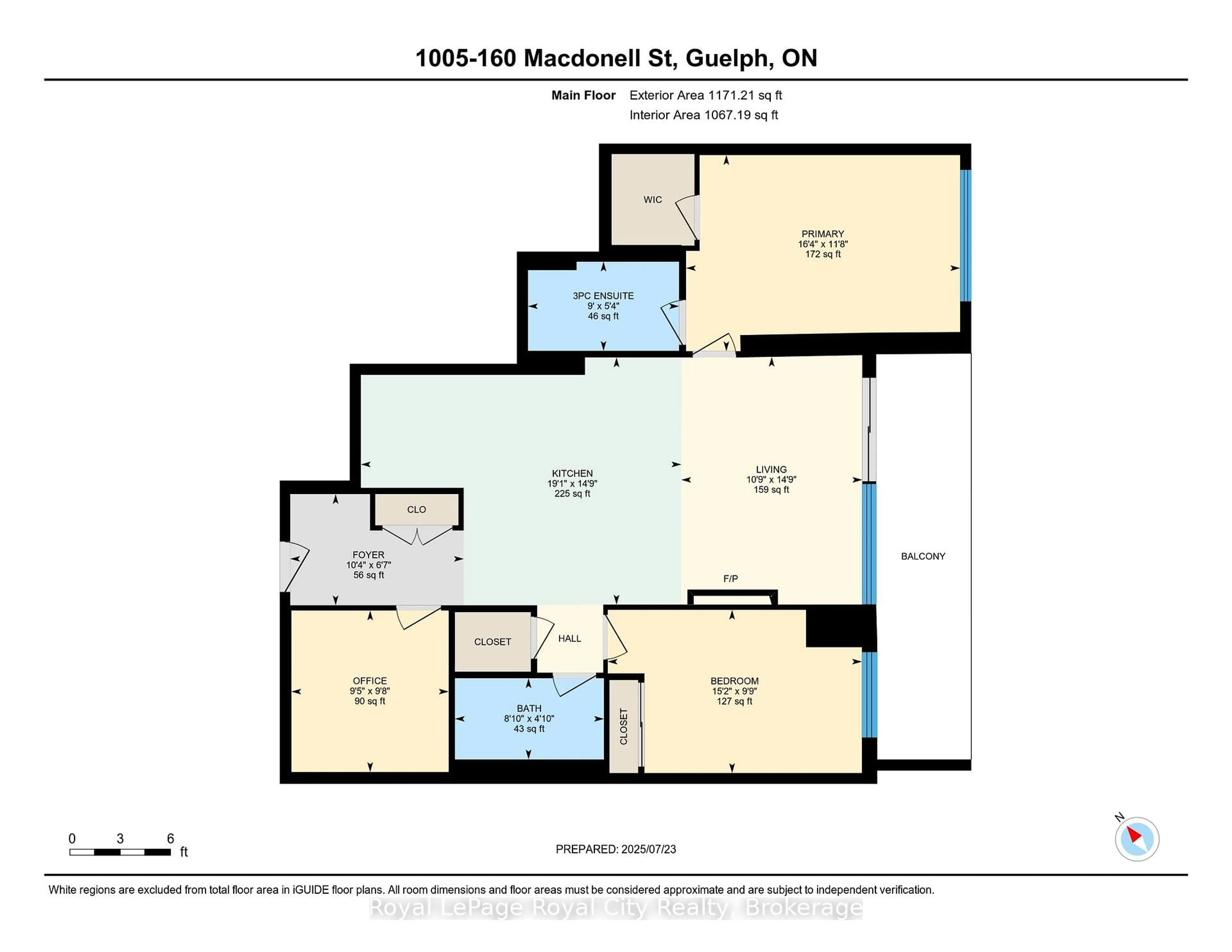 Floor plan for 160 Macdonell St #1005, Guelph Ontario N1H 0A9