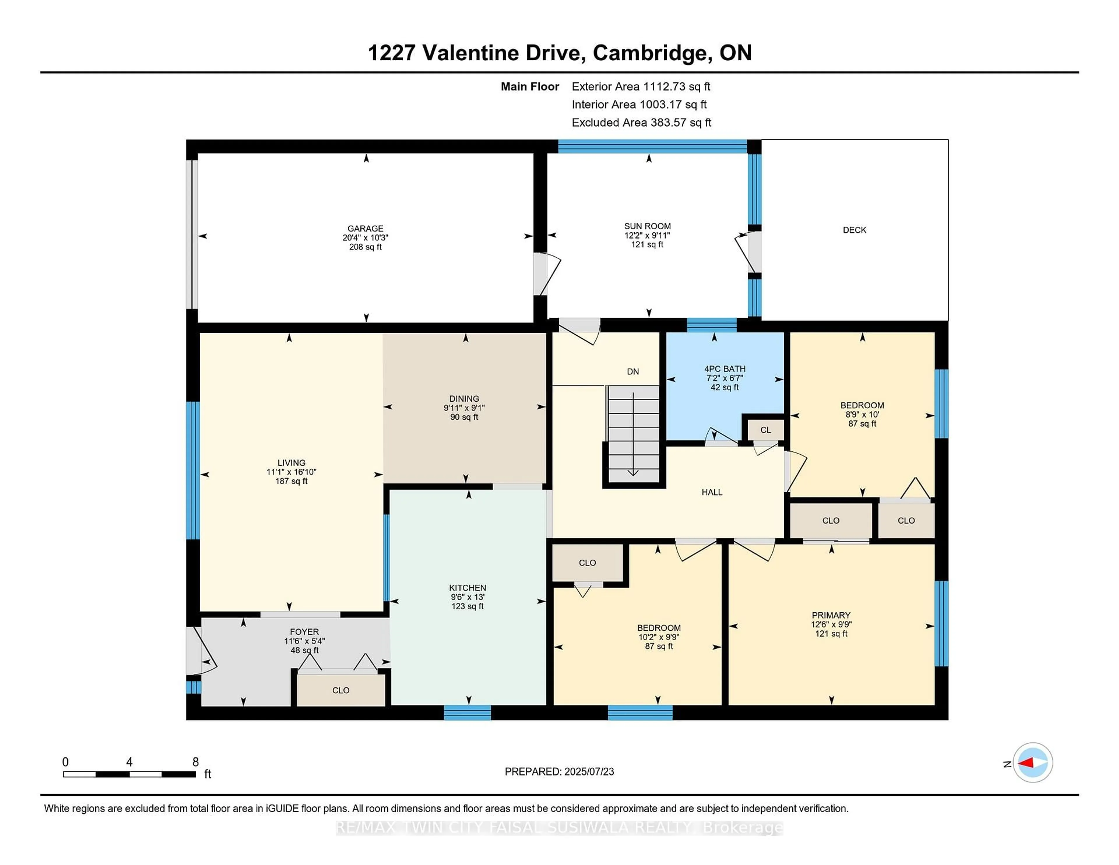 Floor plan for 1227 Valentine Dr, Cambridge Ontario N3H 2P1