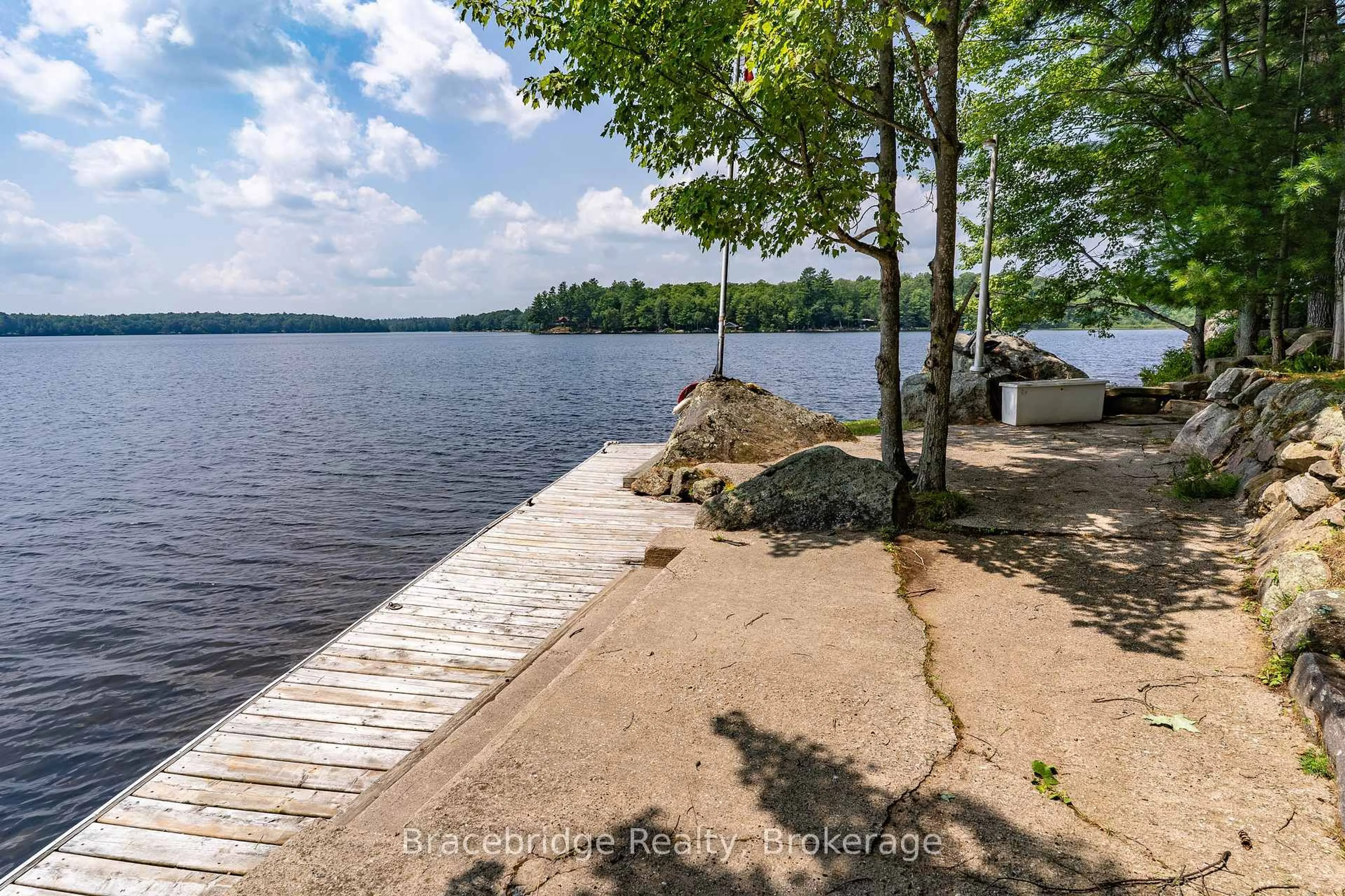 Patio, water/lake/river/ocean view for 1568 Milne Rd, Bracebridge Ontario P1L 1X1