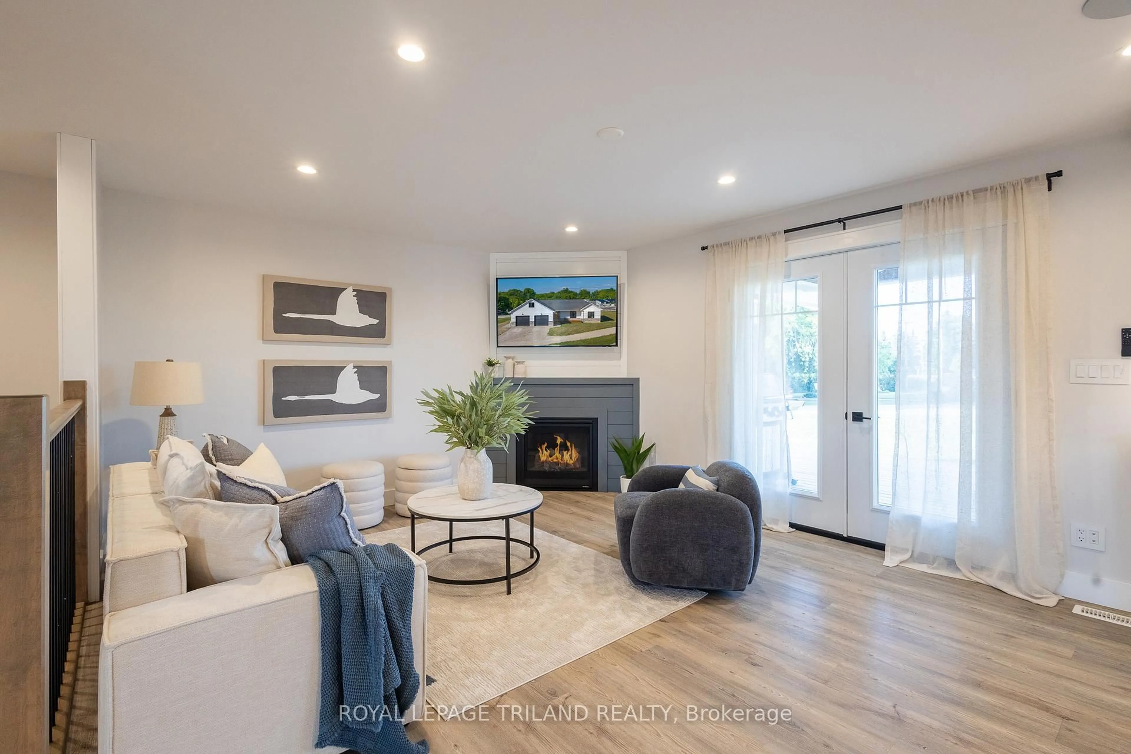Living room with furniture, unknown for 72832 Cantin Crt, Bluewater Ontario N0M 2T0