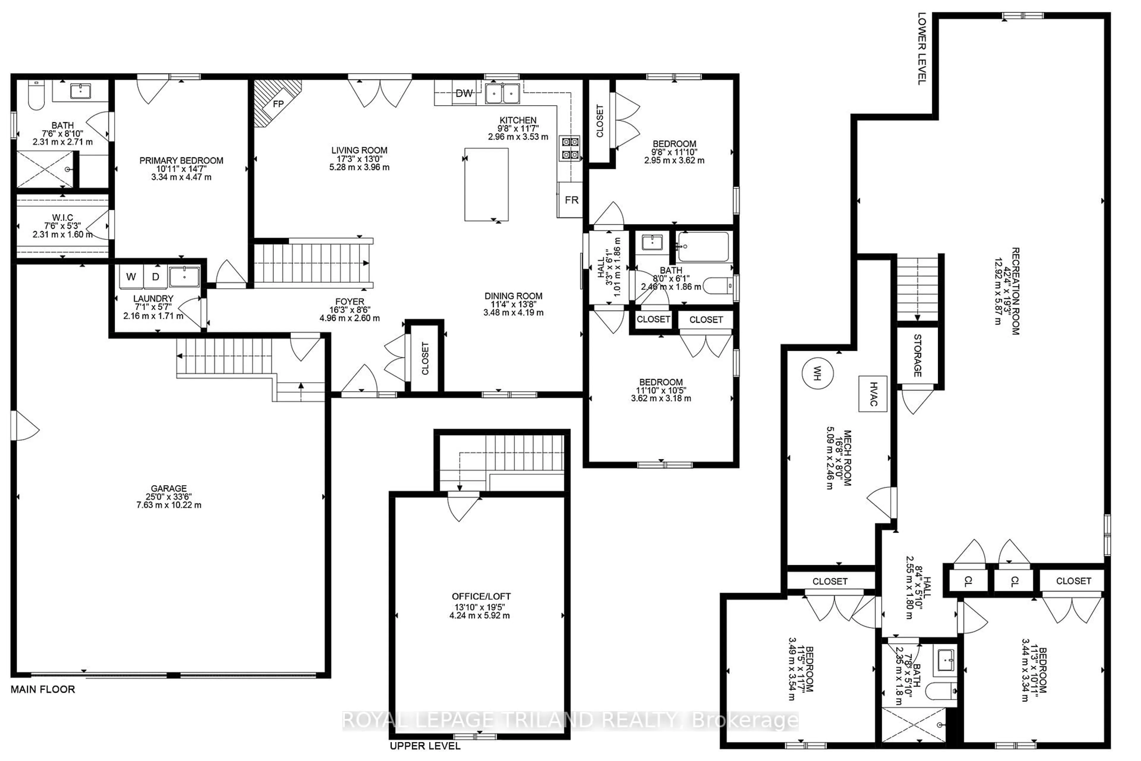 Floor plan for 72832 Cantin Crt, Bluewater Ontario N0M 2T0