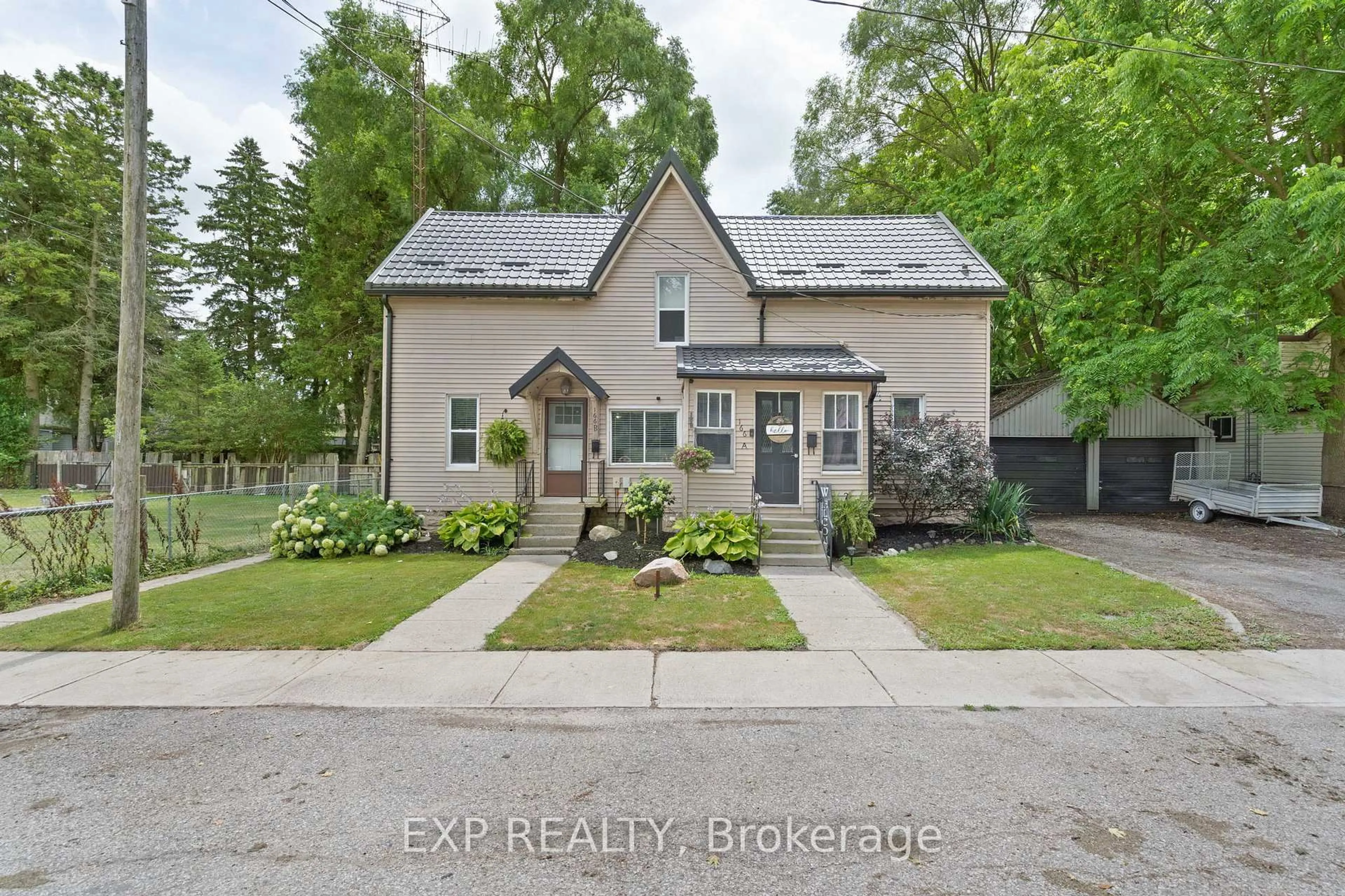 A pic from outside/outdoor area/front of a property/back of a property/a pic from drone, street for 166 Mehring Ave, West Elgin Ontario N0L 2P0