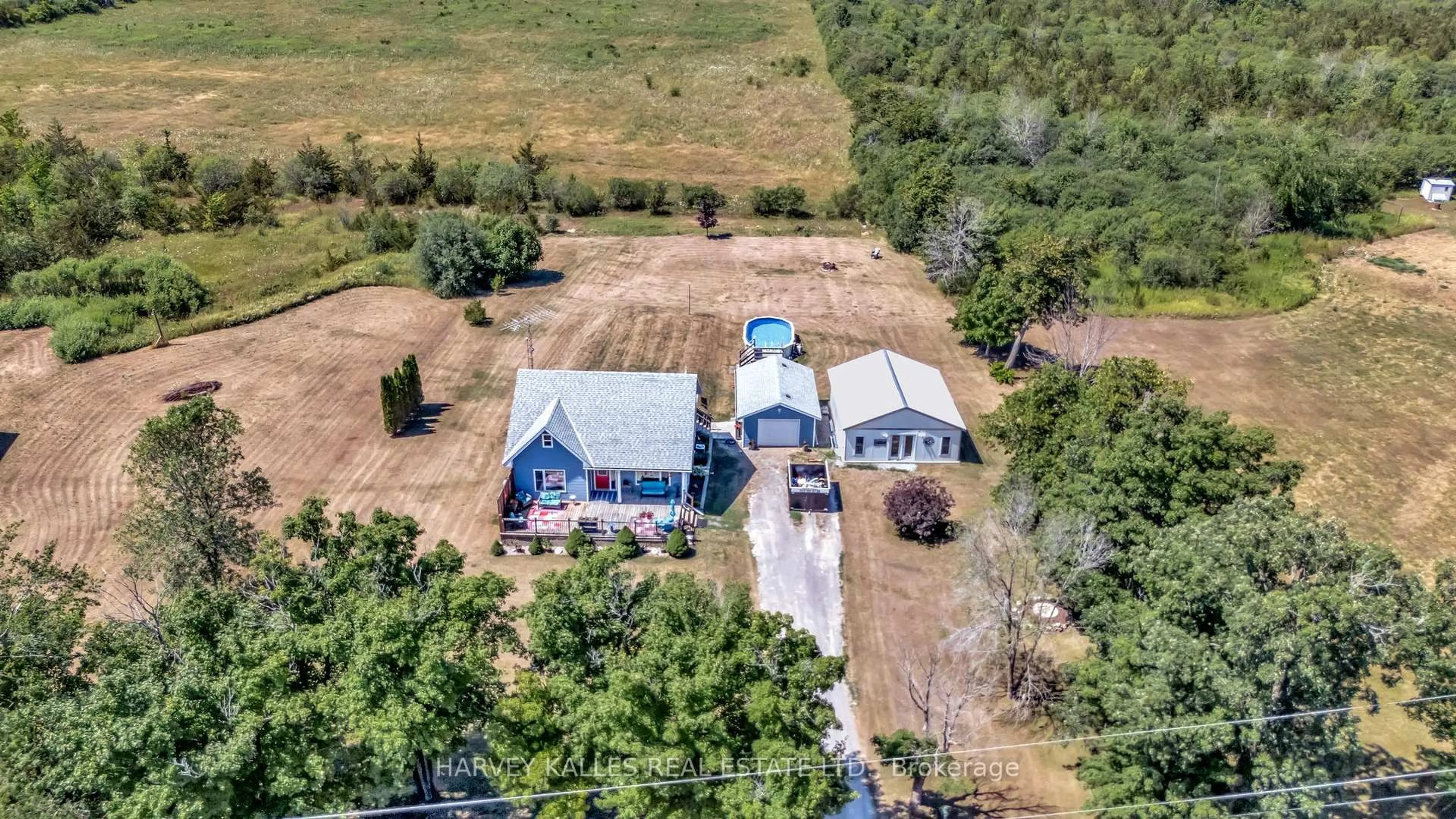 A pic from outside/outdoor area/front of a property/back of a property/a pic from drone, unknown for 168 Schoolhouse Rd, Prince Edward County Ontario K0K 2P0
