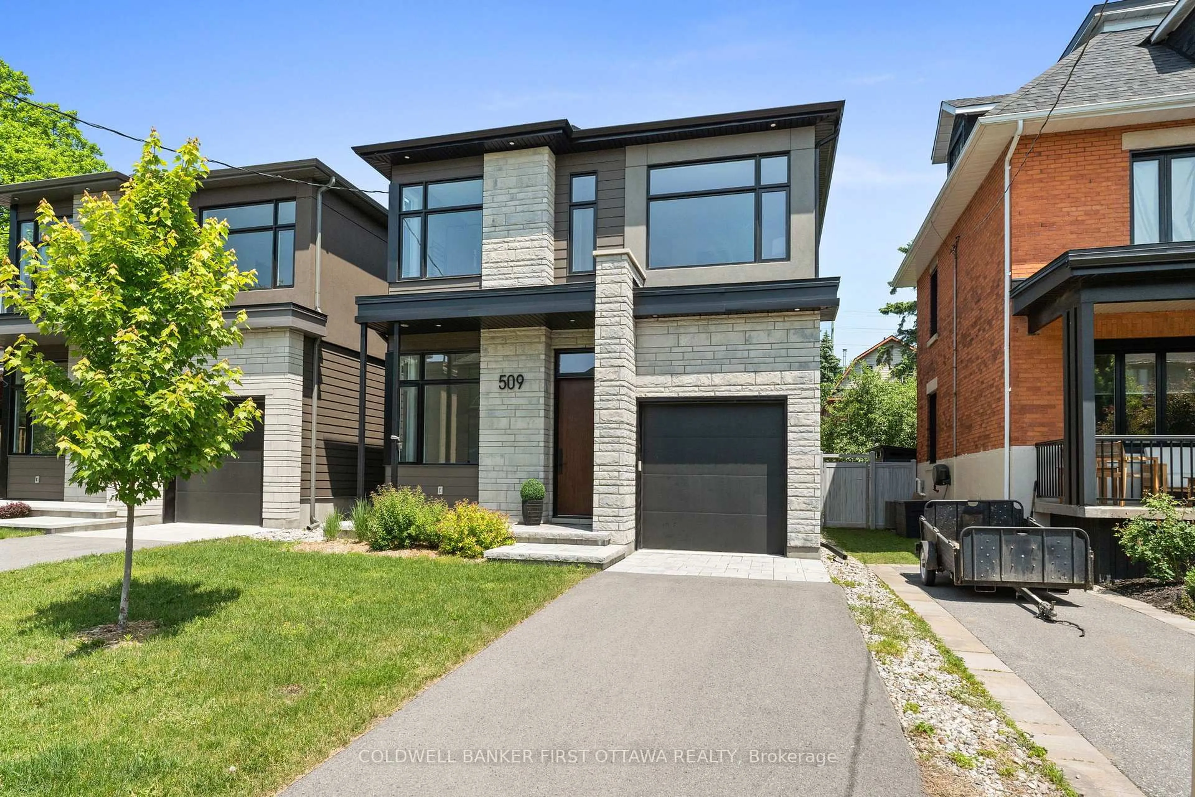 Home with brick exterior material, street for 509 EDISON Ave, Ottawa Ontario K2A 1V3
